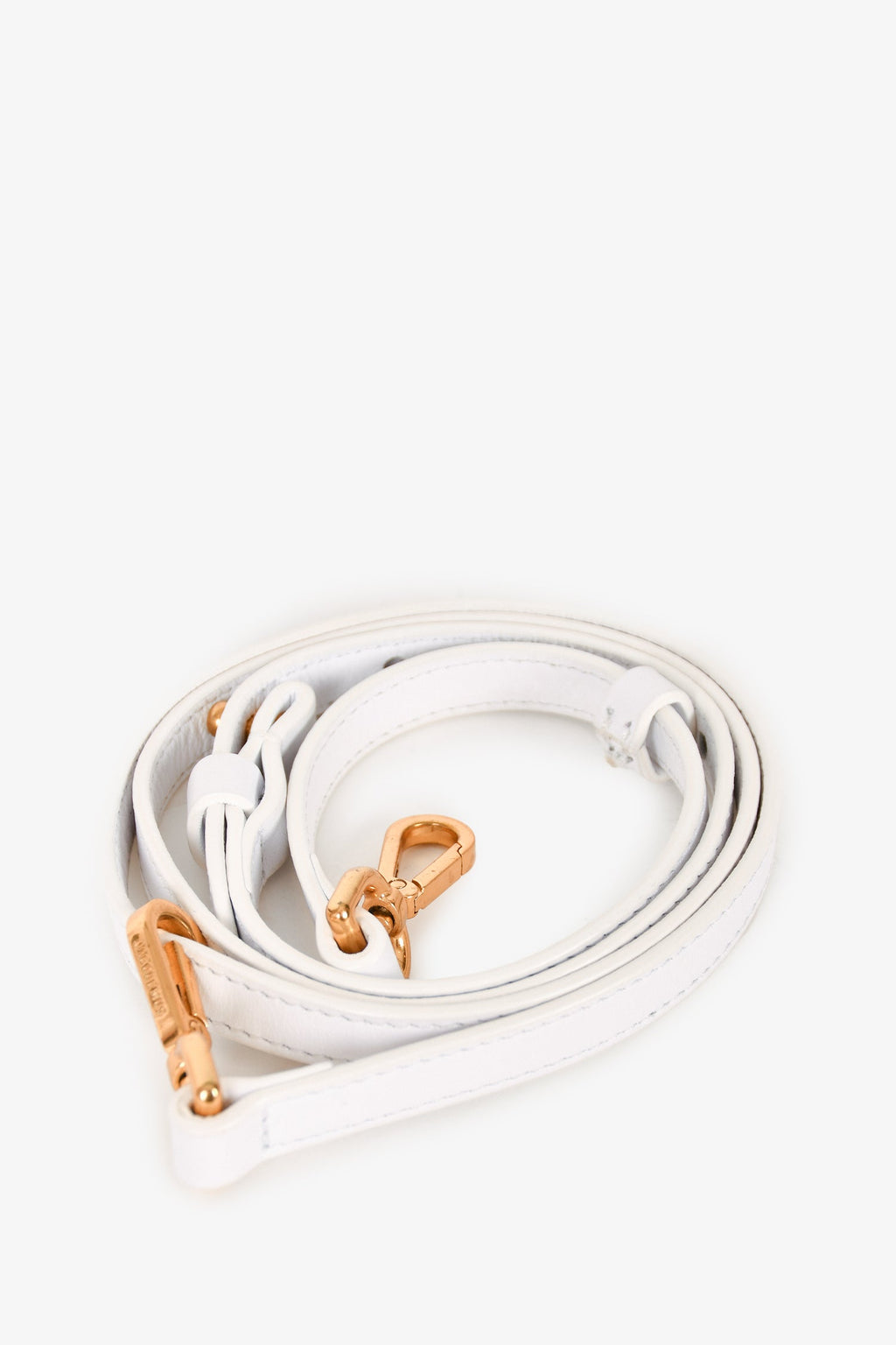 Jacquemus White Leather Le Chiquito Top Handle with Strap