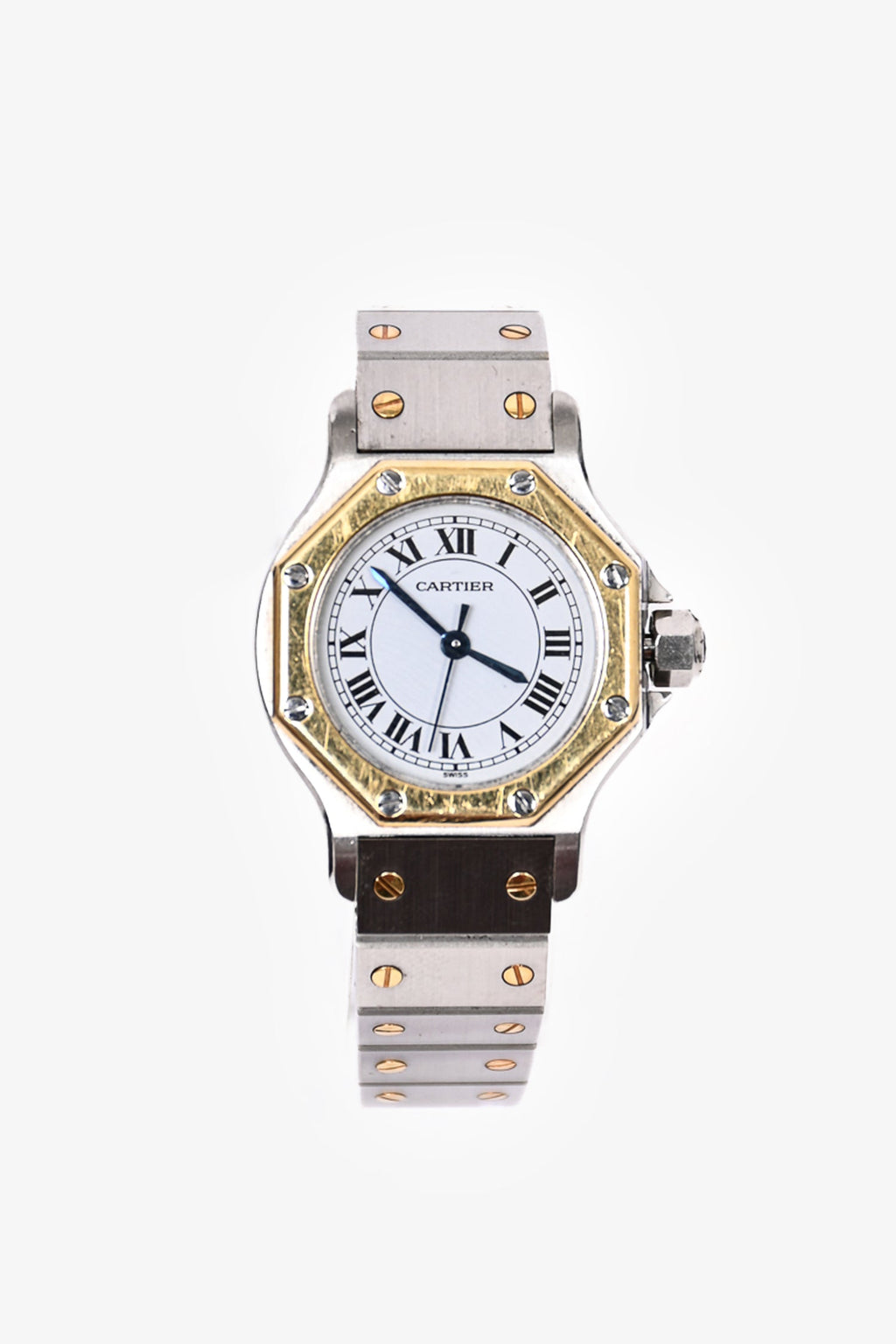 Cartier Stainless Steel/18K Yellow Gold Santos Octagon Automatic 25mm Watch