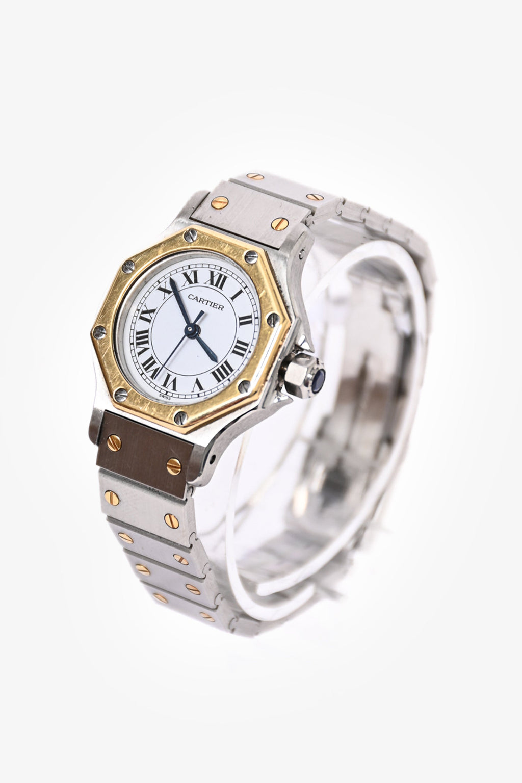 Cartier Stainless Steel/18K Yellow Gold Santos Octagon Automatic 25mm Watch
