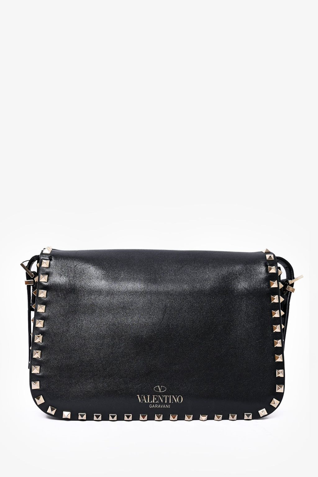 Valentino Black Leather Rockstud Crossbody