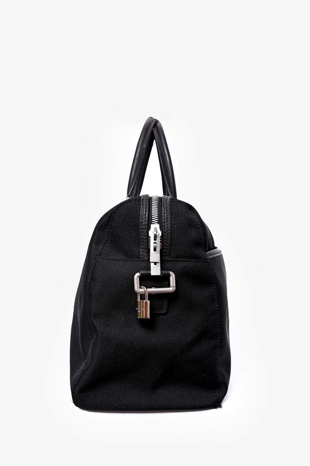 Louis Vuitton 2007 Black Canvas Logo Top Handle