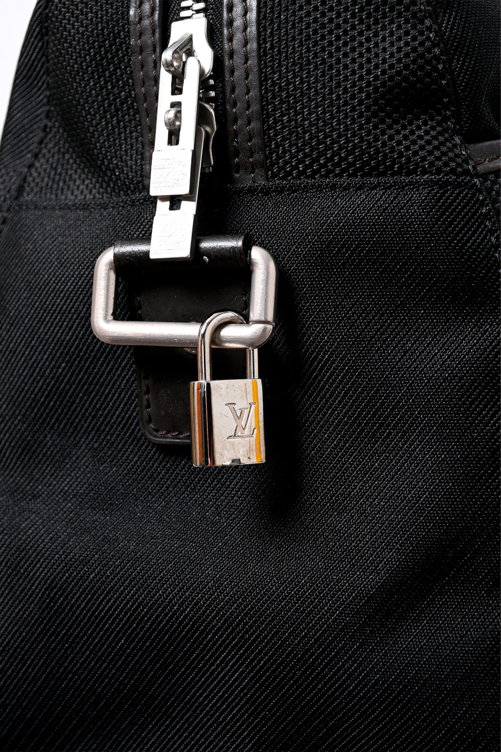 Louis Vuitton 2007 Black Canvas Logo Top Handle