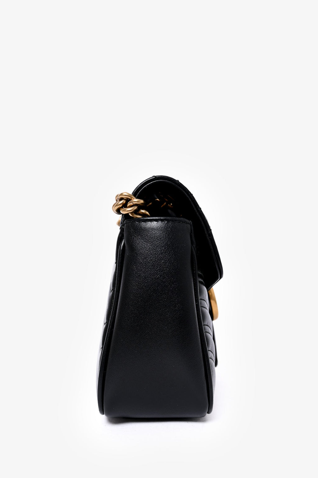 Gucci 2019 Black Leather Marmont Small Shoulder Bag