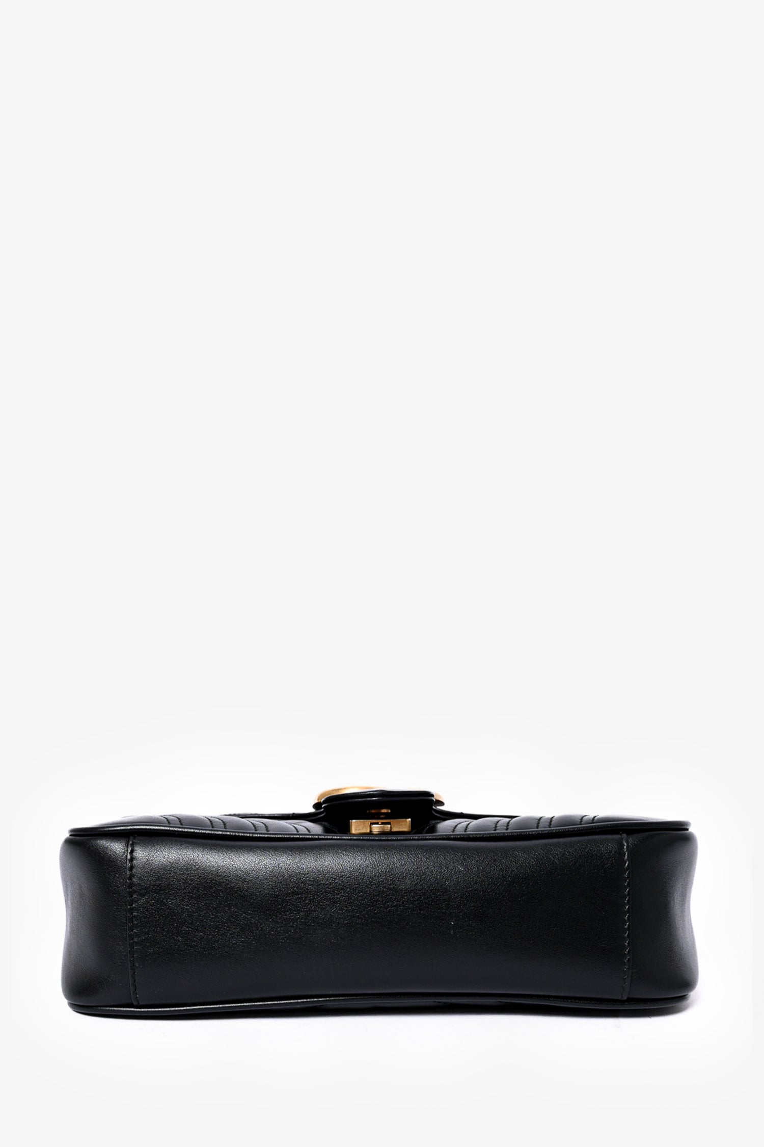 Gucci 2019 Black Leather Marmont Small Shoulder Bag