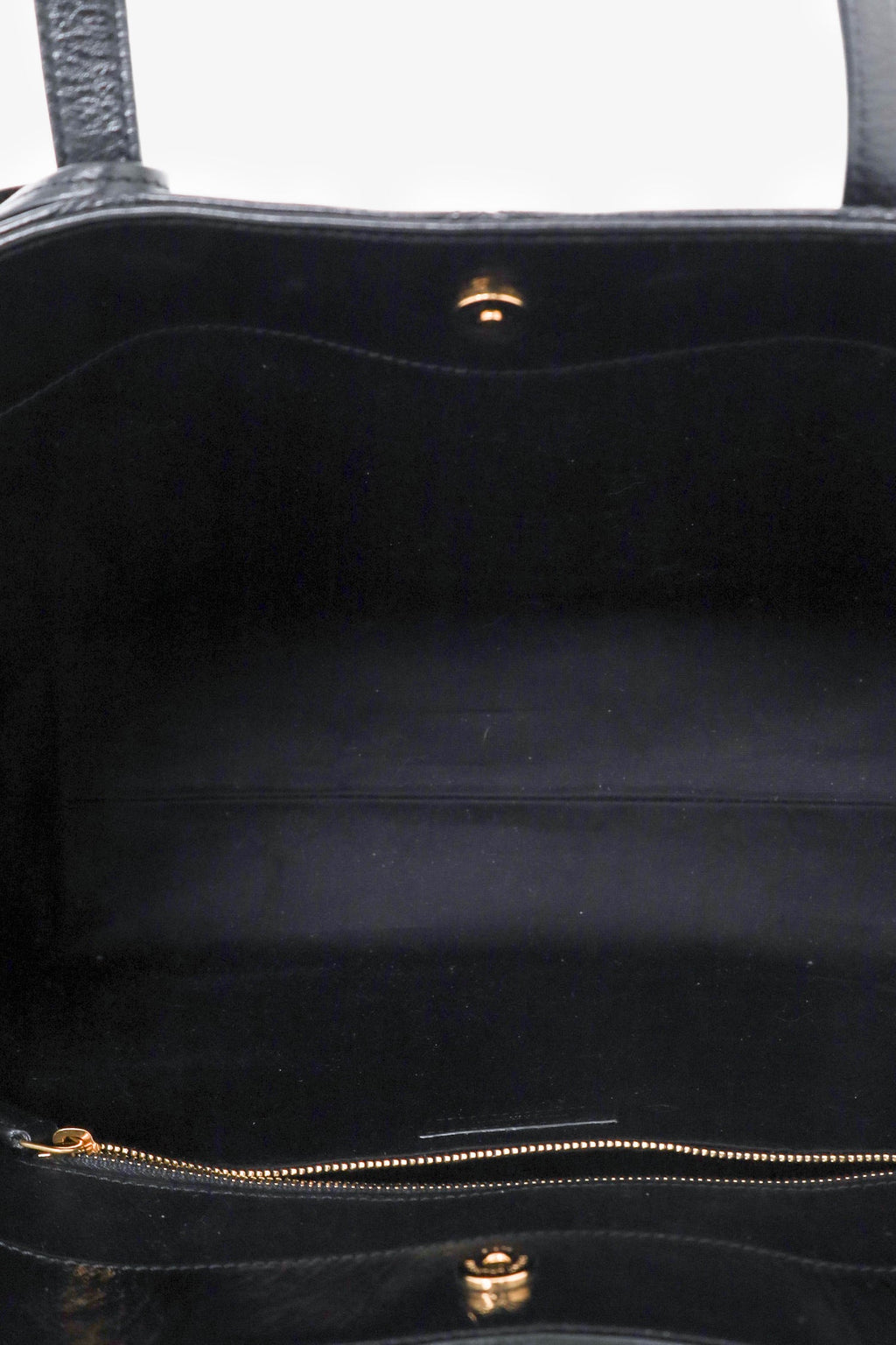 Saint Laurent Black Quilted East West Tote