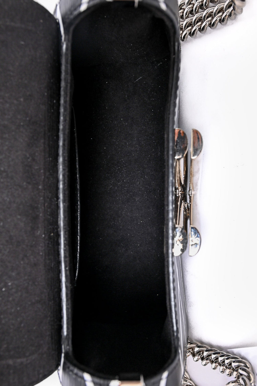 Louis Vuitton 2014 Black/White Malletage Leather Twist PM Shoulder Bag