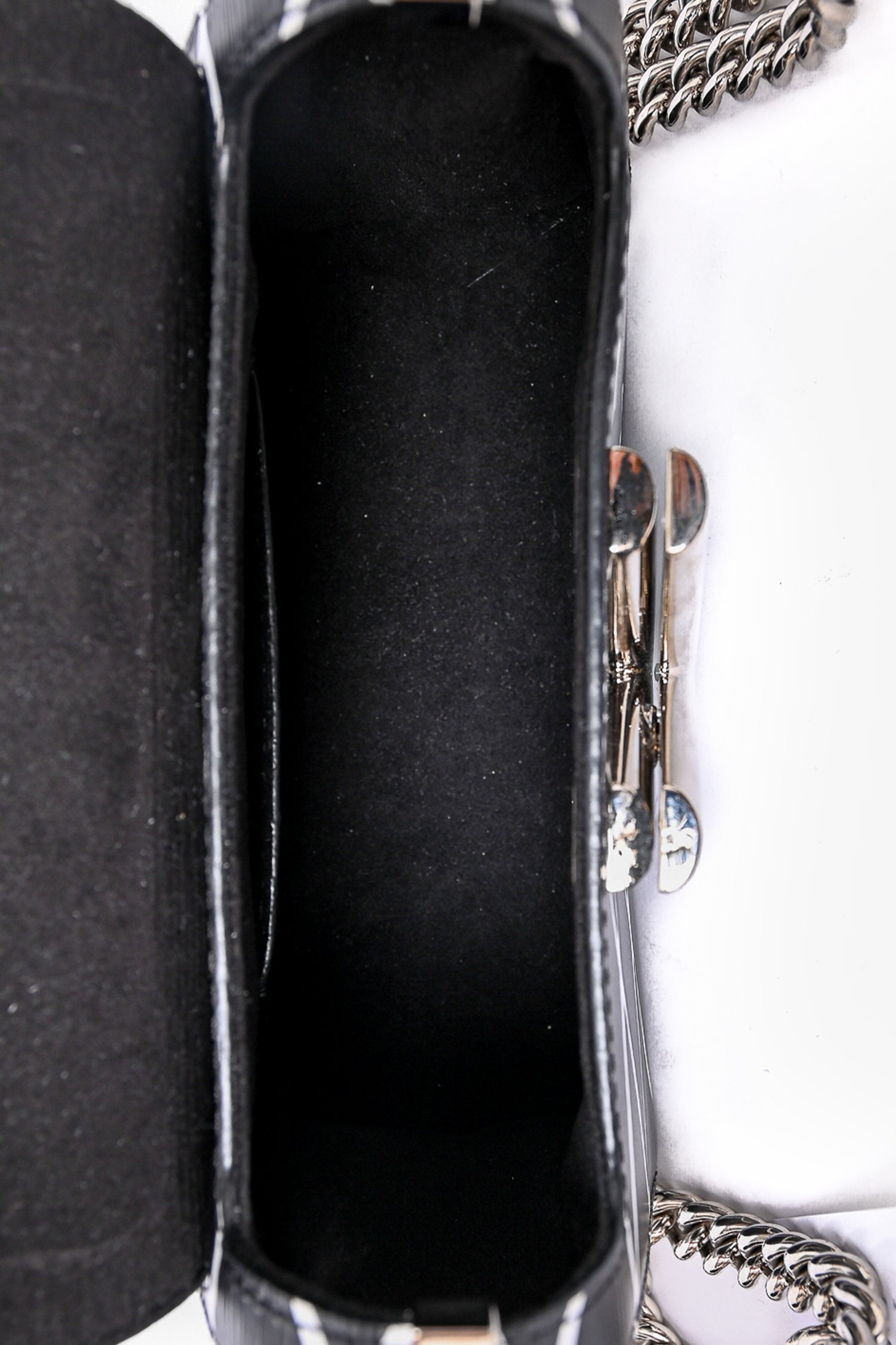 Louis Vuitton 2014 Black/White Malletage Leather Twist PM Shoulder Bag