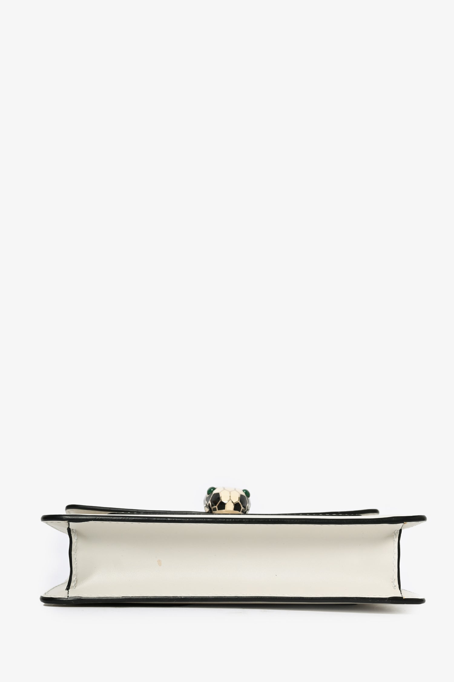 Bvlgari White Leather 'Forever Serpenti Crossbody Bag