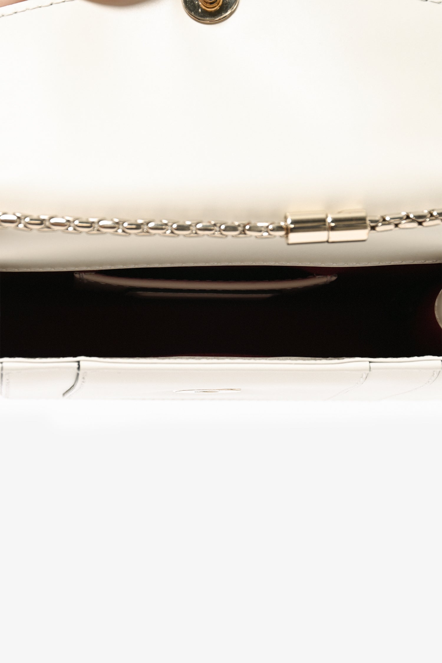 Bvlgari White Leather 'Forever Serpenti Crossbody Bag