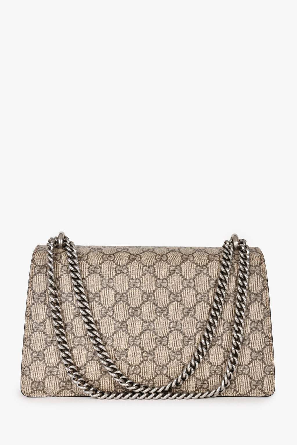 Gucci GG Supreme/Black Suede Small Dionysus Chain Bag