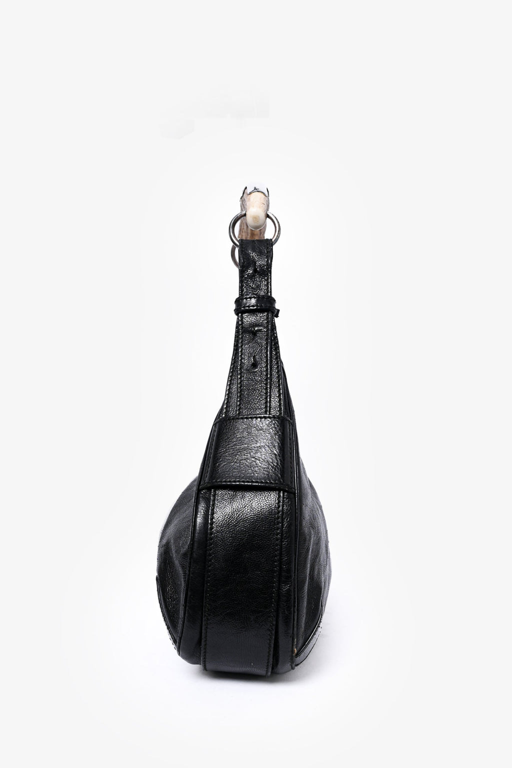 Saint Laurent Black Leather 'Mombasa' Bag