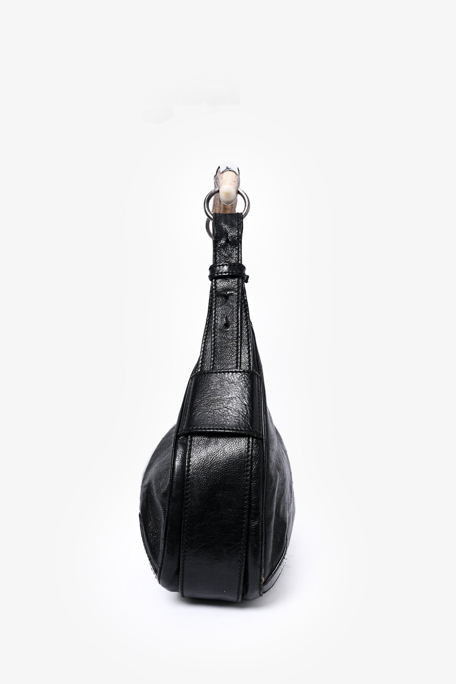 Saint Laurent Black Leather 'Mombasa' Bag
