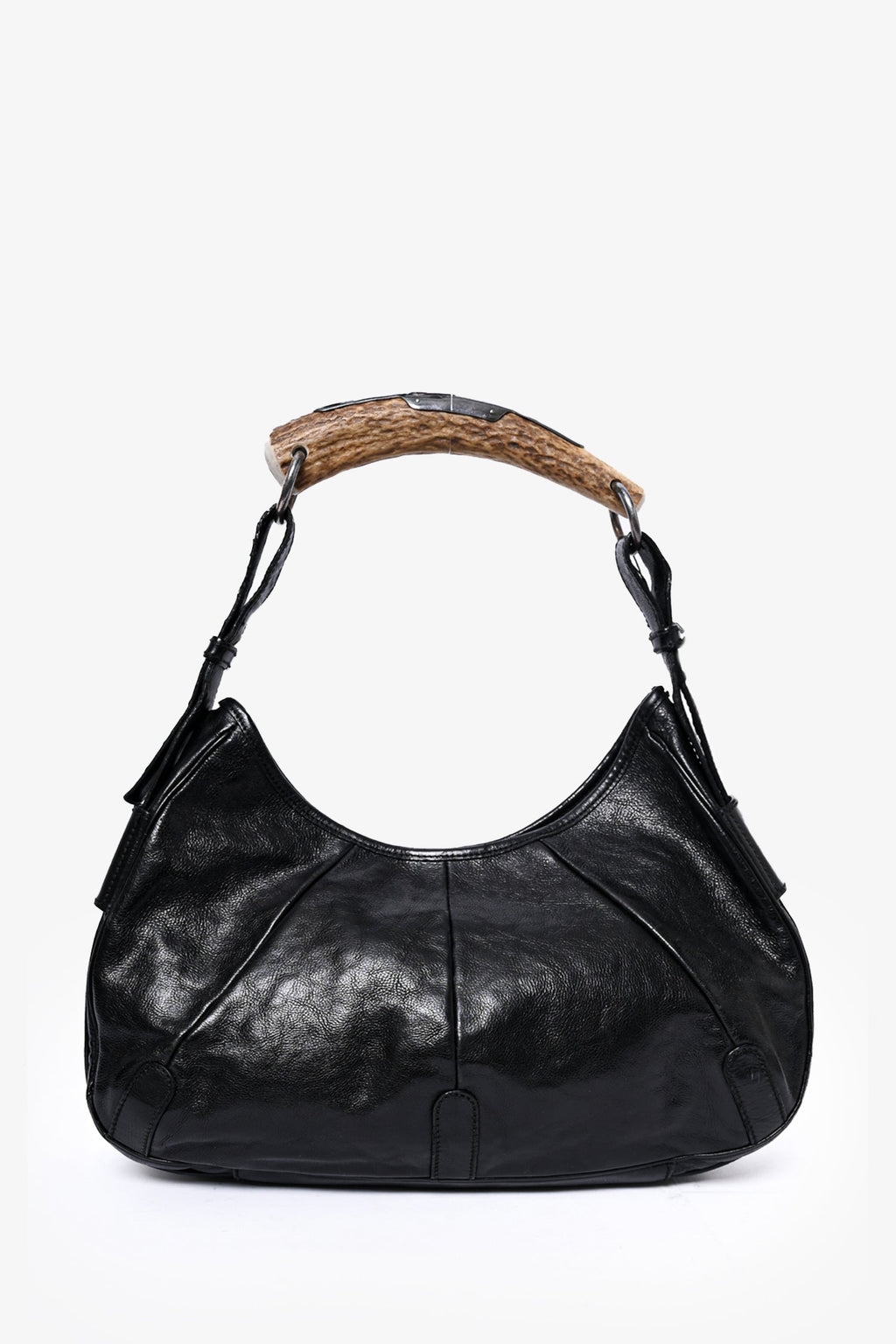 Saint Laurent Black Leather 'Mombasa' Bag