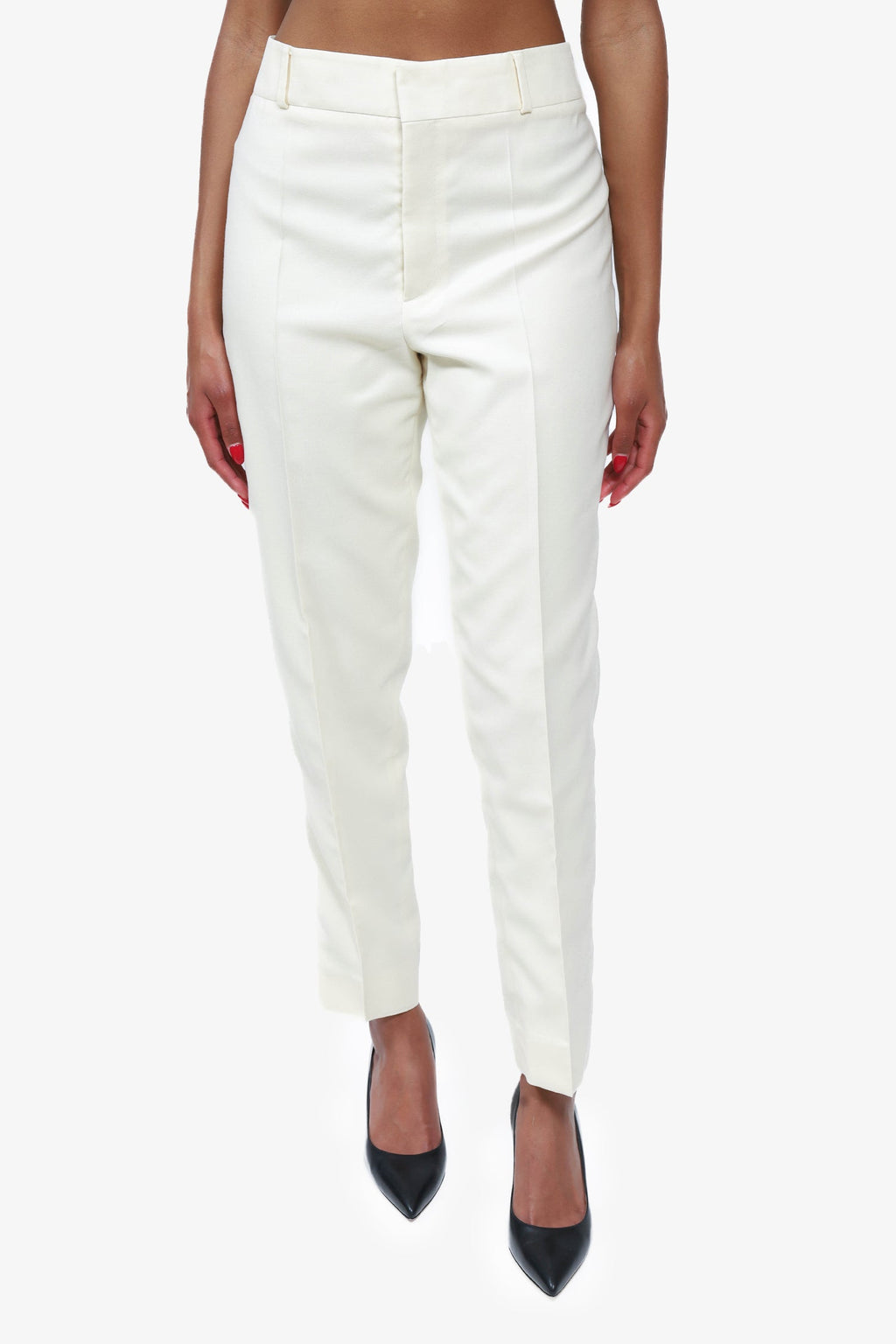 Saint Laurent White Wool Two Piece Suit Set Size 40/42
