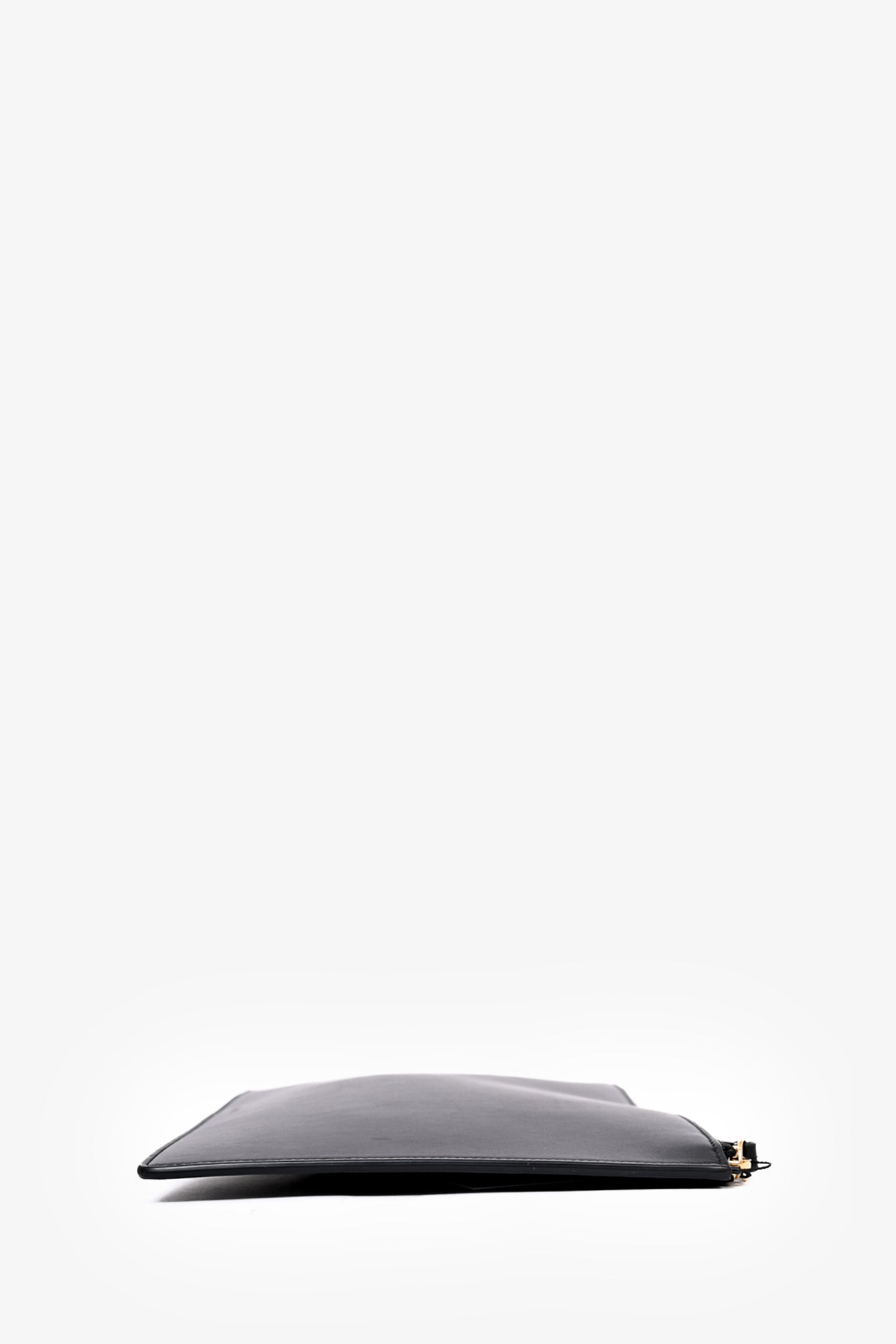 Gucci Black Leather 'Blind for Love' Large Zip Pouch