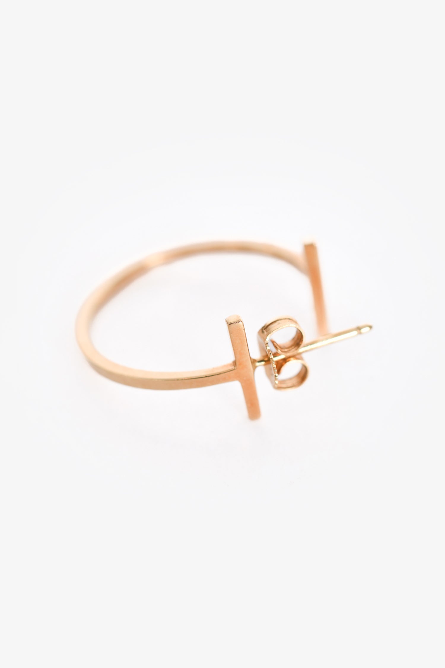 Tiffany & Co. 18K Yellow Gold 'Tiffany T' Ear Hoops