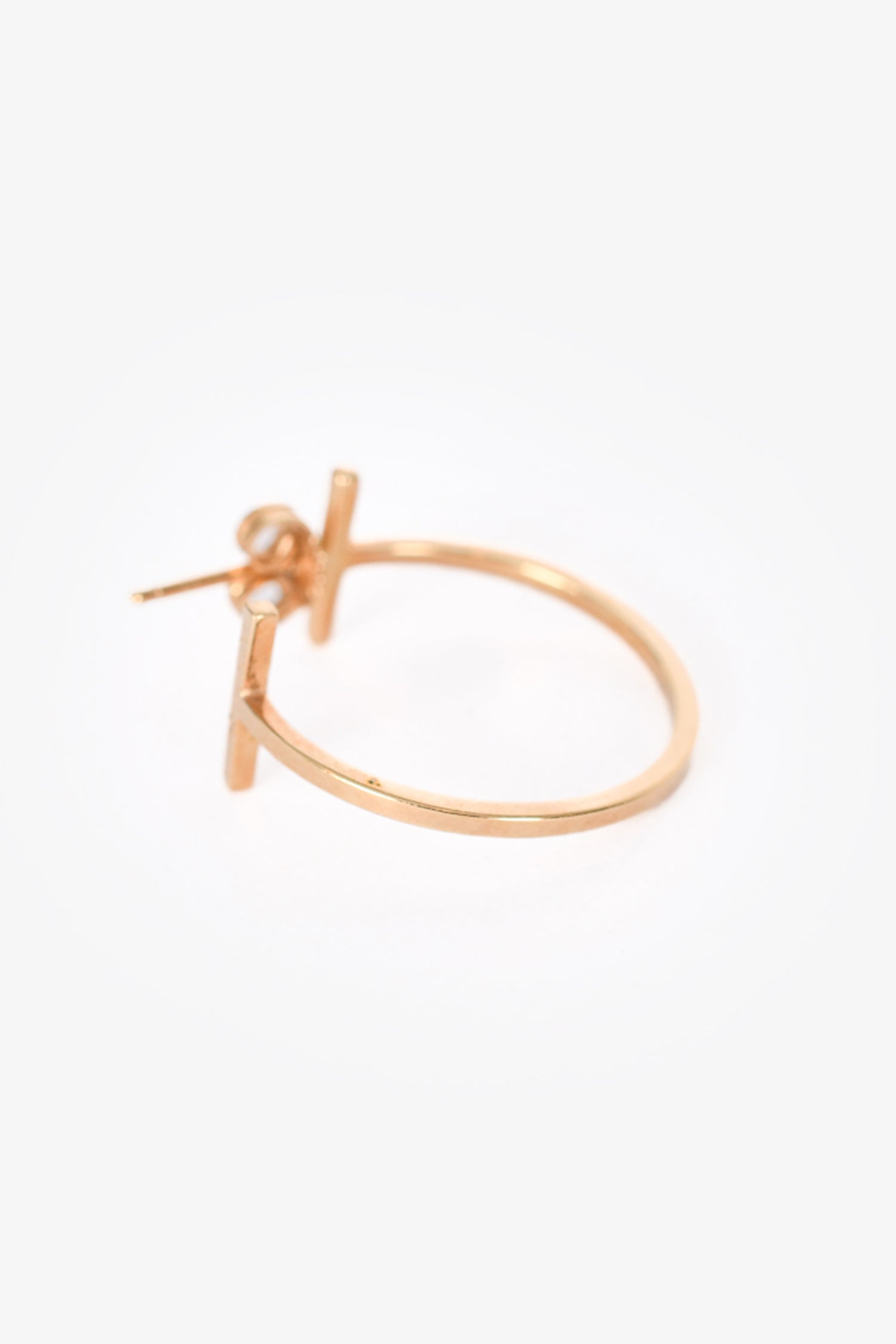 Tiffany & Co. 18K Yellow Gold 'Tiffany T' Ear Hoops