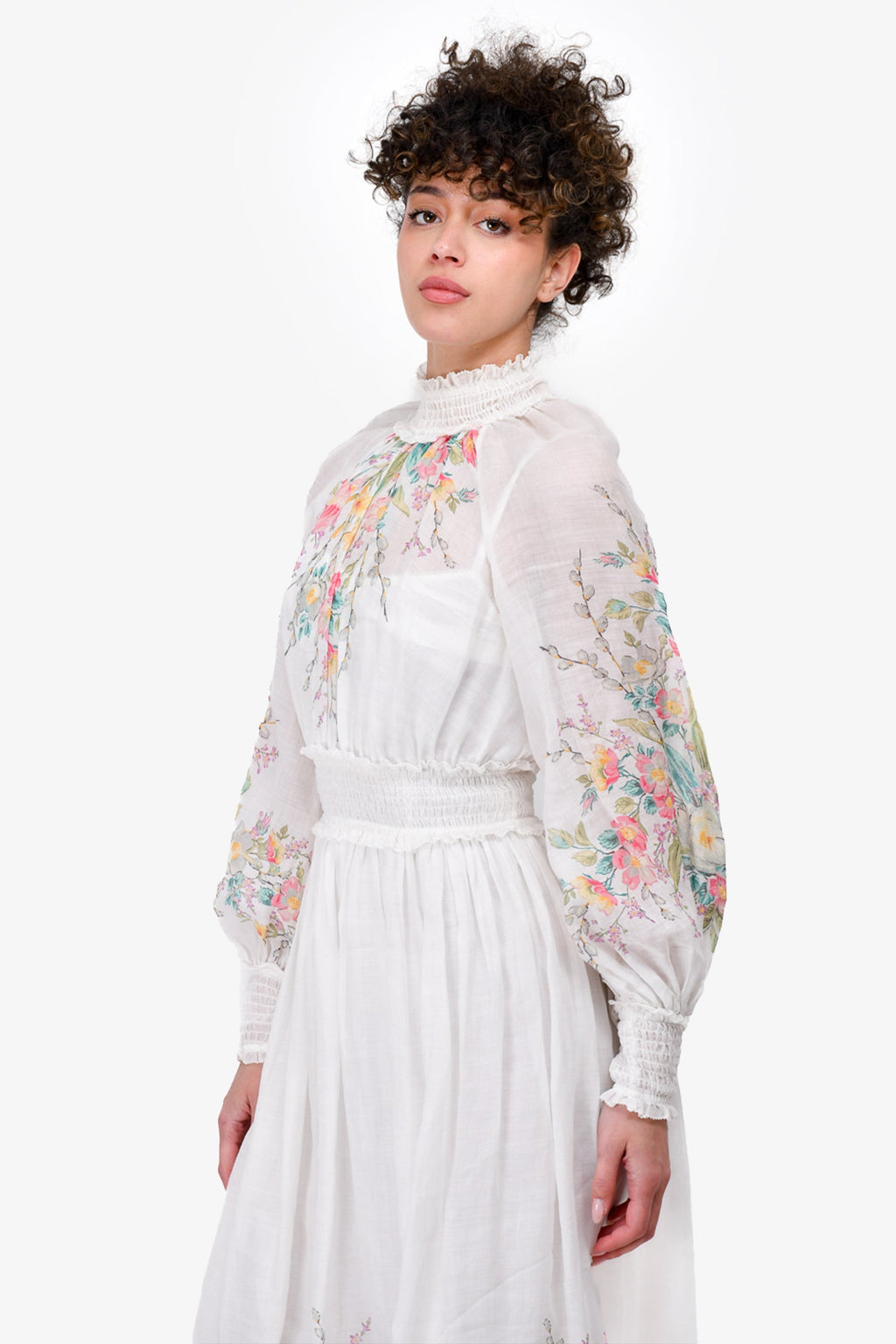 Zimmermann White Floral Dress with Slip Size 0