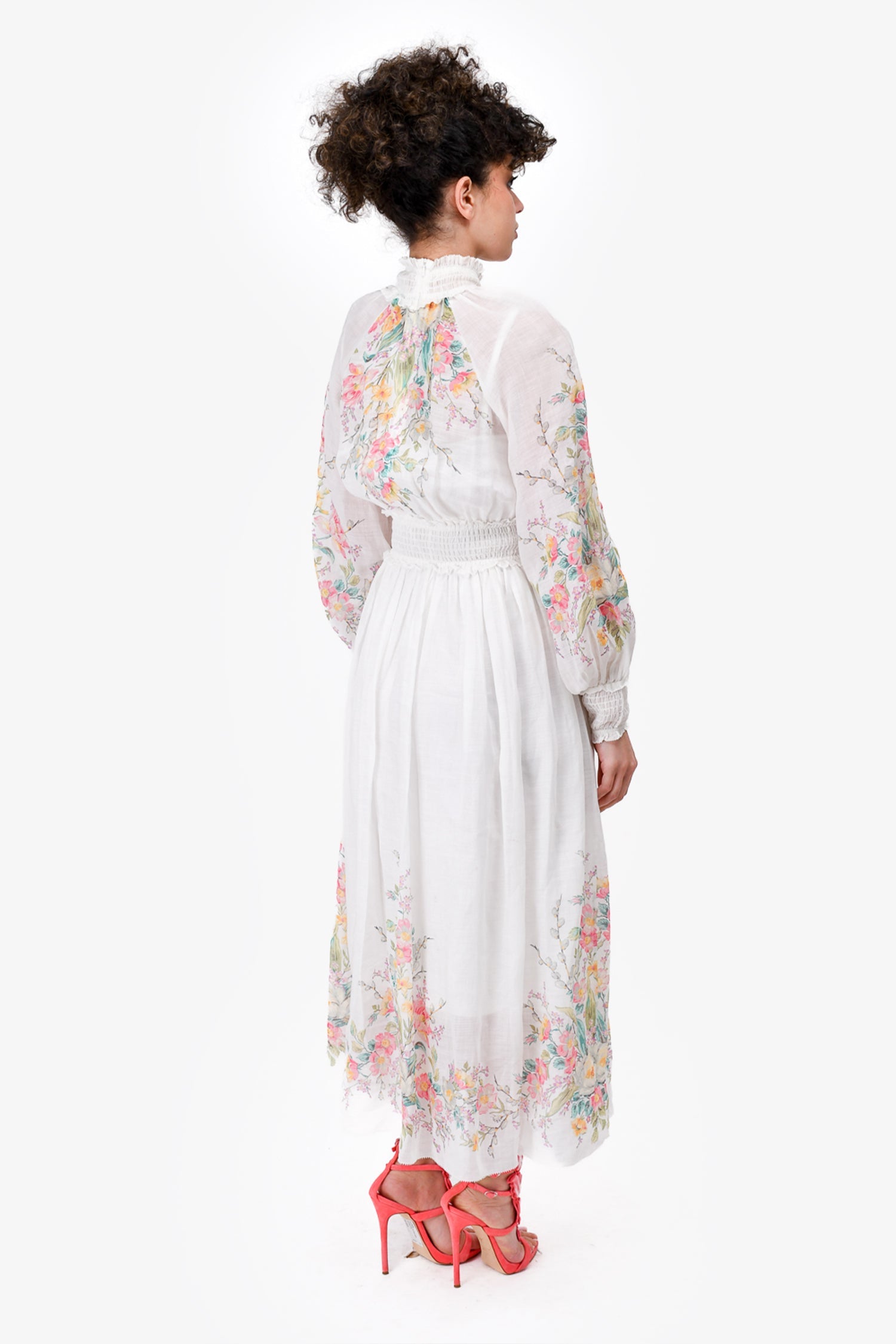 Zimmermann White Floral Dress with Slip Size 0