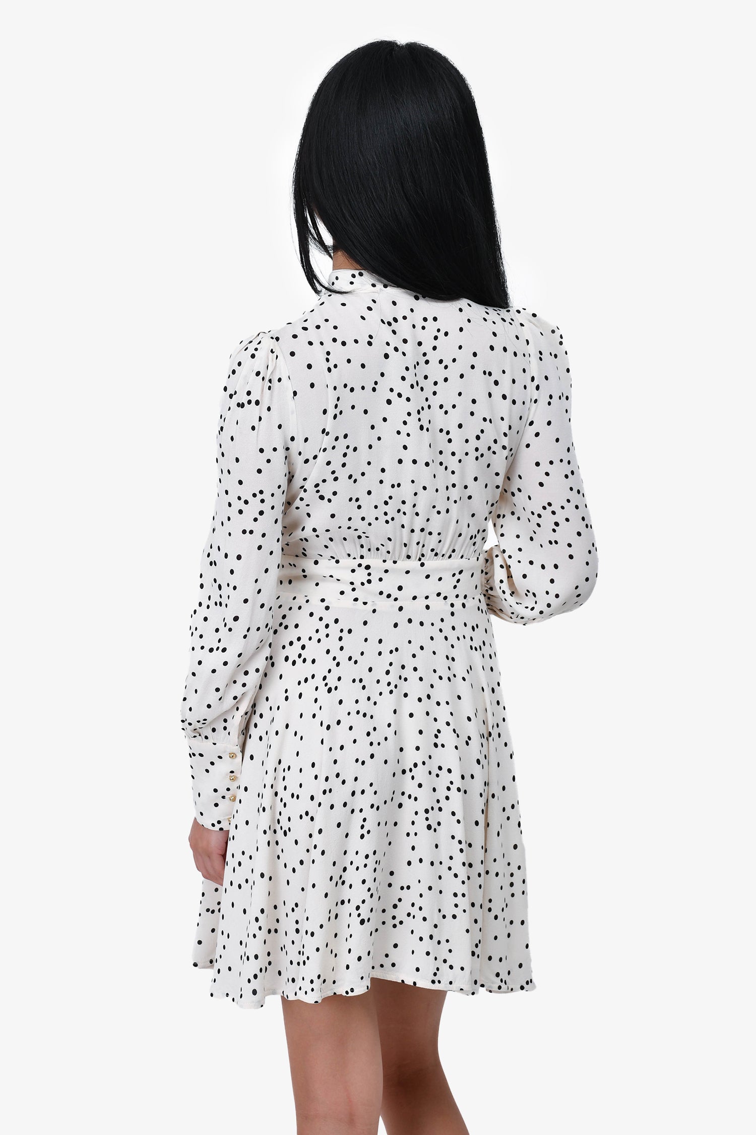 Zimmermann White/Black Polkadot Dress Size 1