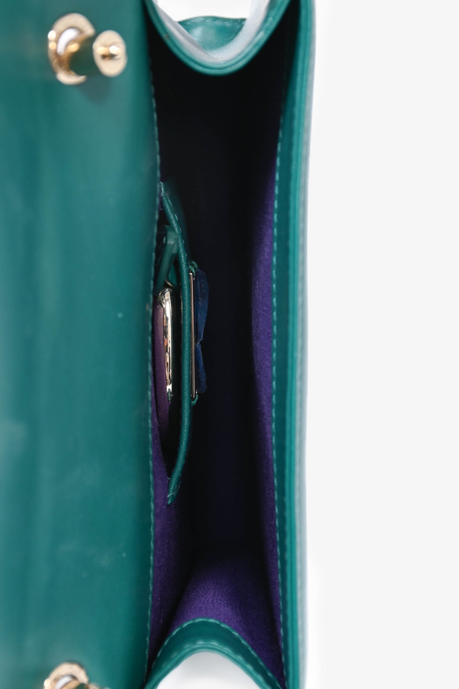 Bvlgari Green Leather/Stingray 'Serpenti Forever' Bag