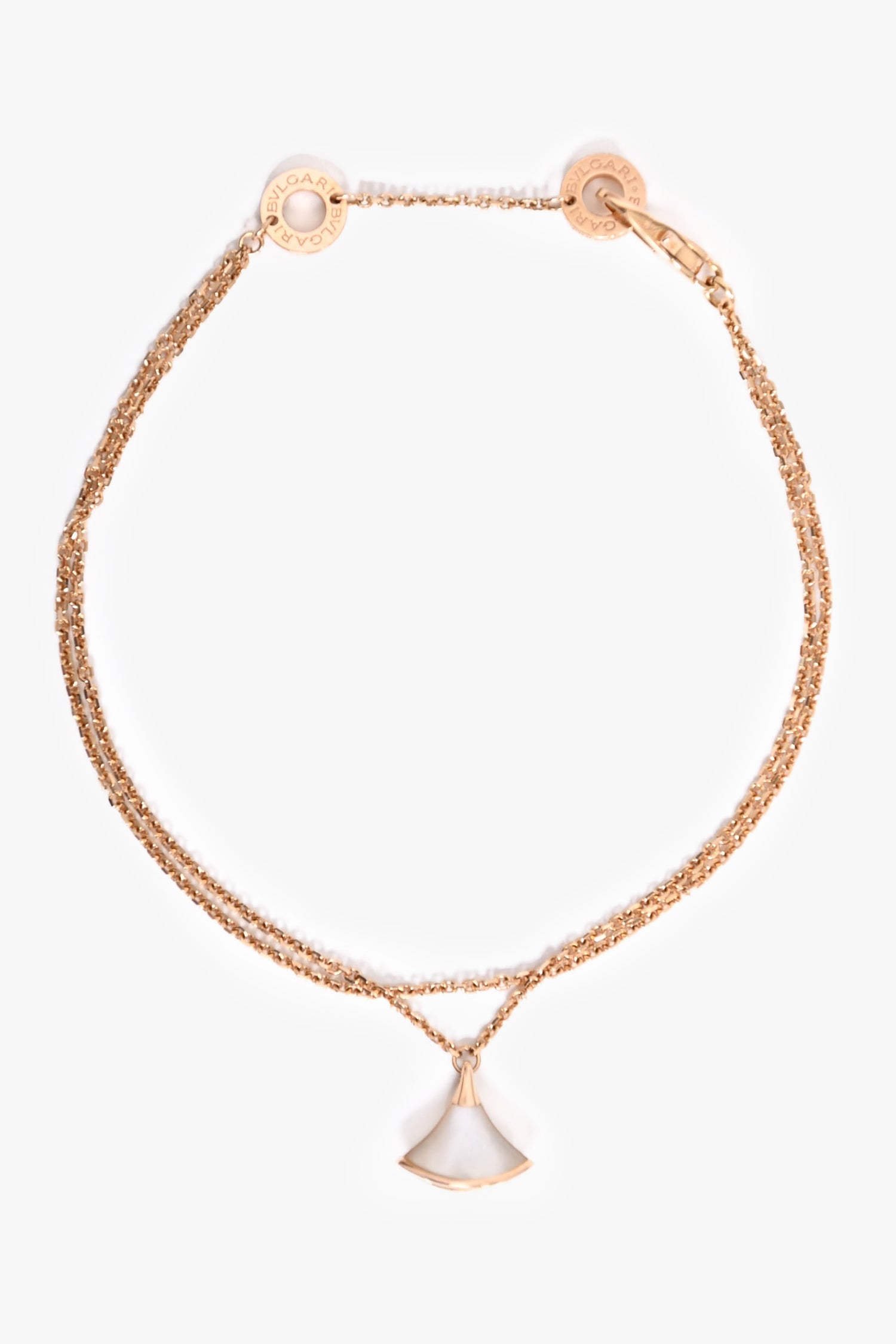 Bvlgari 18K Rose Gold Mother Of Pearl 'Diva's Dream' Bracelet