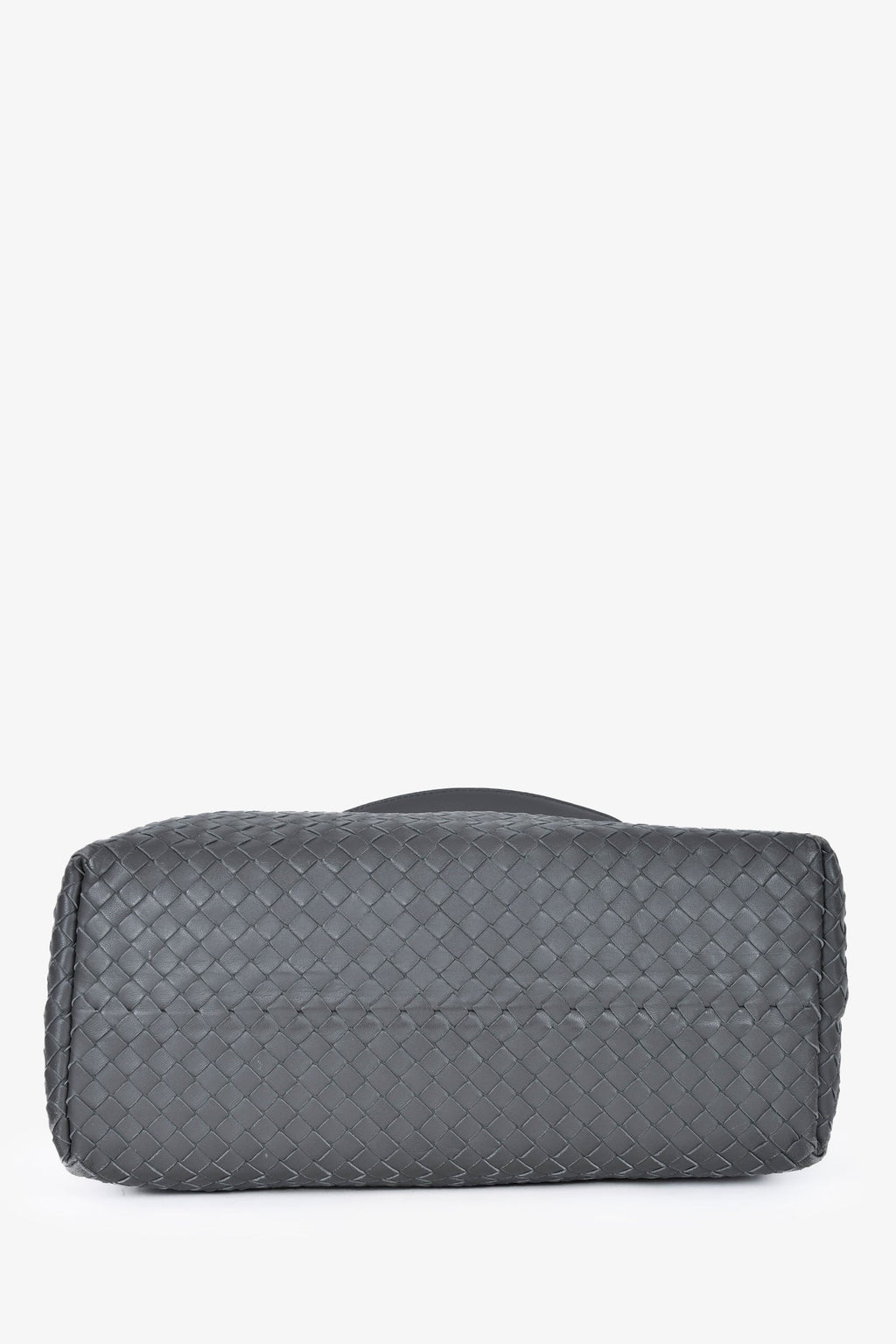 Bottega Veneta Grey Intreciatto Leather Bella Tote Bag