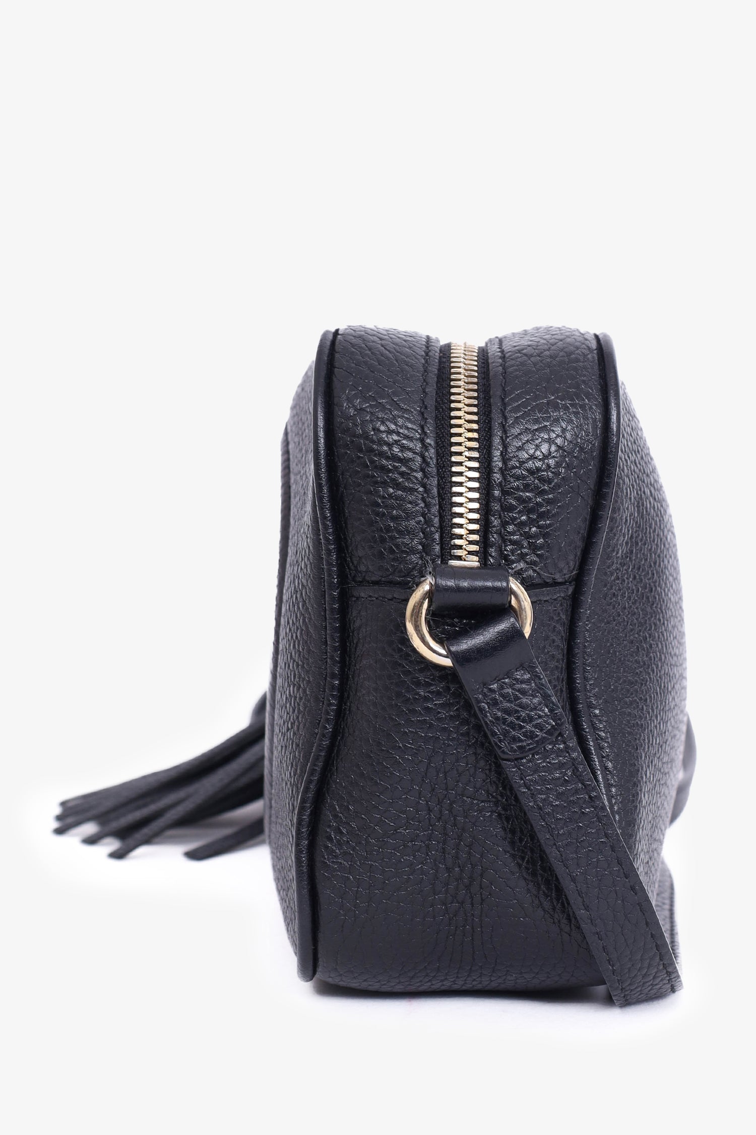 Gucci Black Leather Soho Disco Crossbody Bag