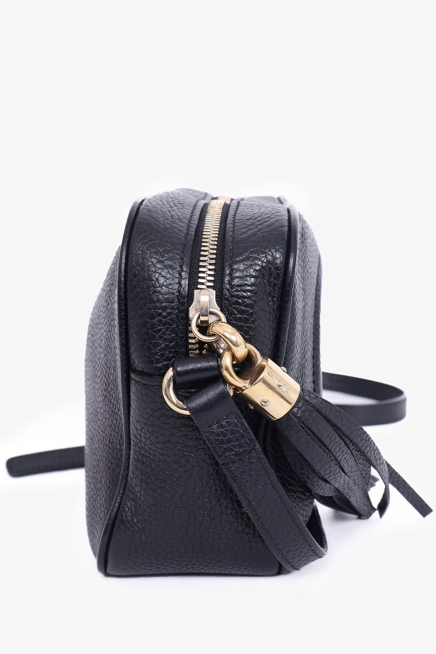 Gucci Black Leather Soho Disco Crossbody Bag