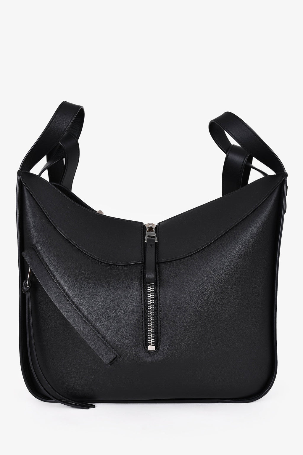 Loewe Black Leather Hammock Small Shoulder Bag