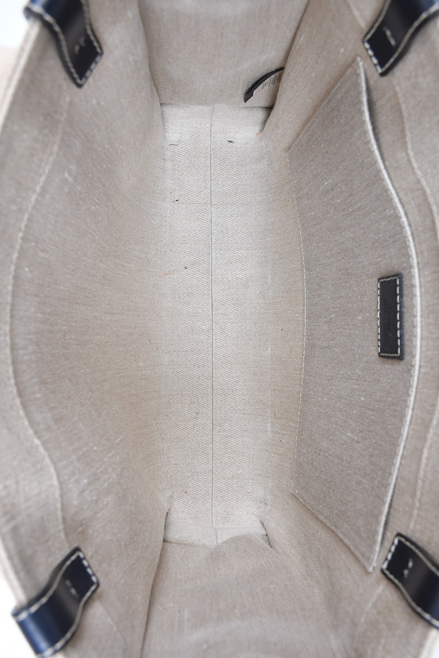 Chloe Beige Linen 'Woody' Tote Bag