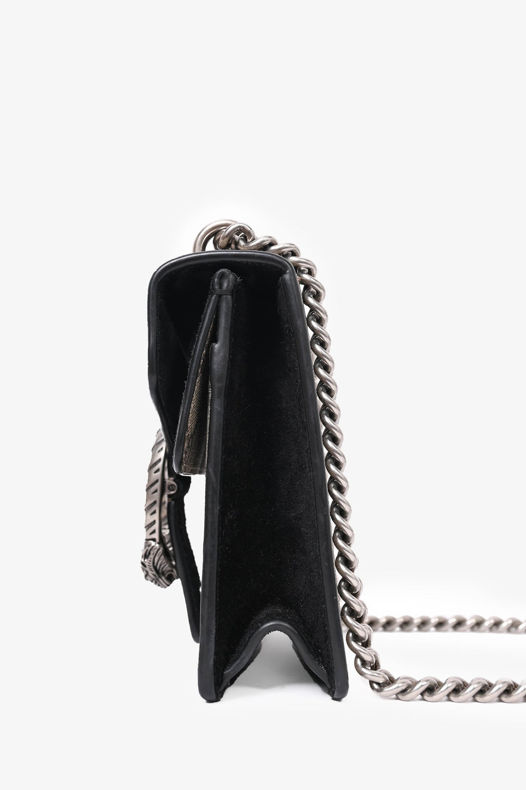 Gucci GG Supreme/Black Suede Mini 'Dionysus' Bag
