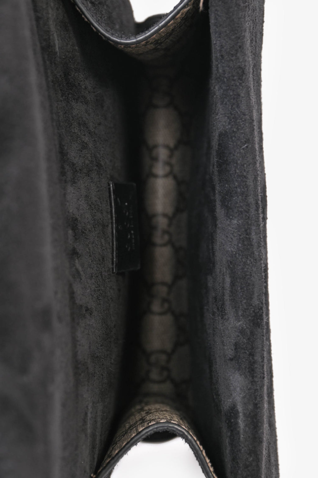 Gucci GG Supreme/Black Suede Mini 'Dionysus' Bag