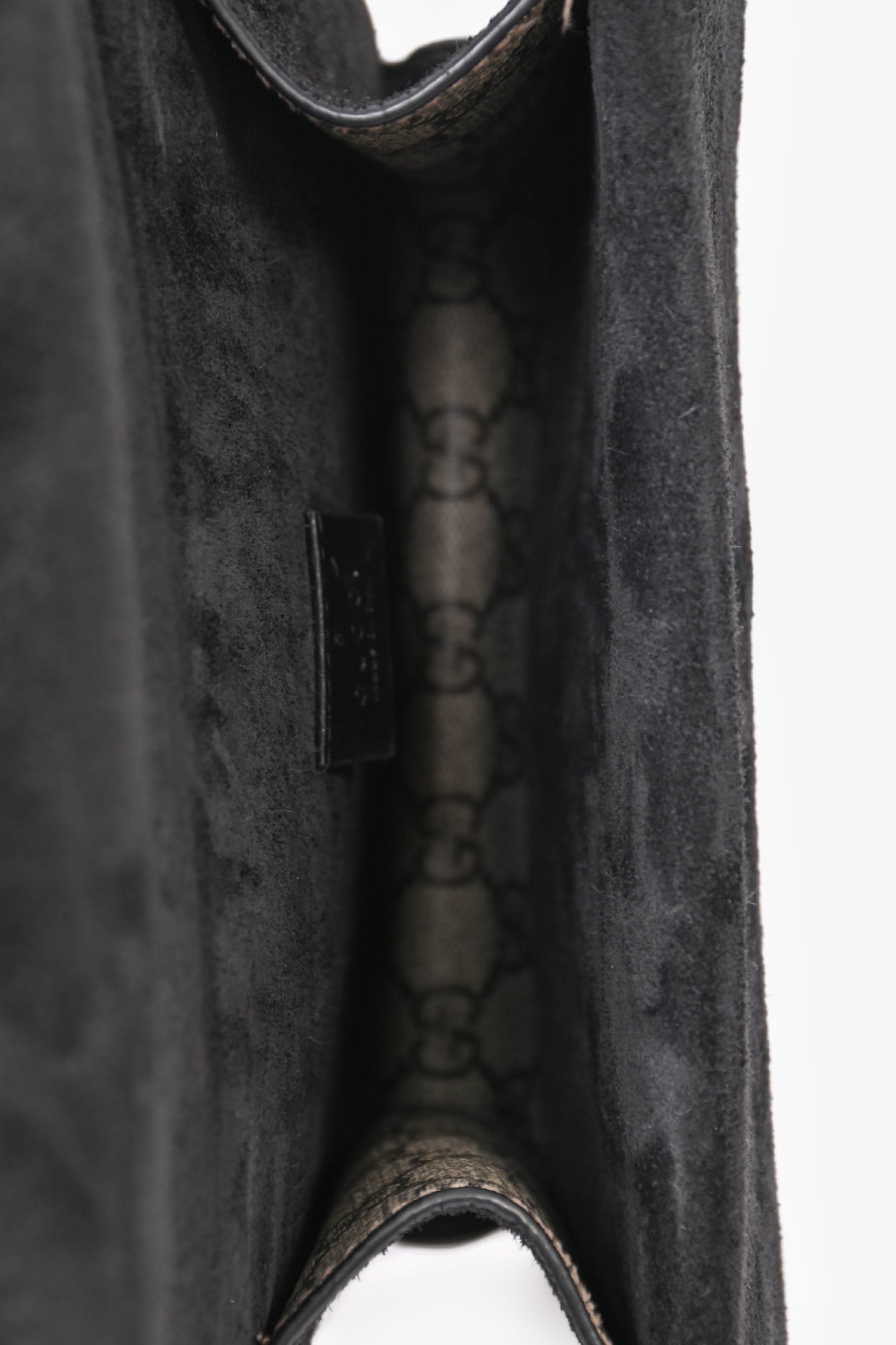 Gucci GG Supreme/Black Suede Mini 'Dionysus' Bag