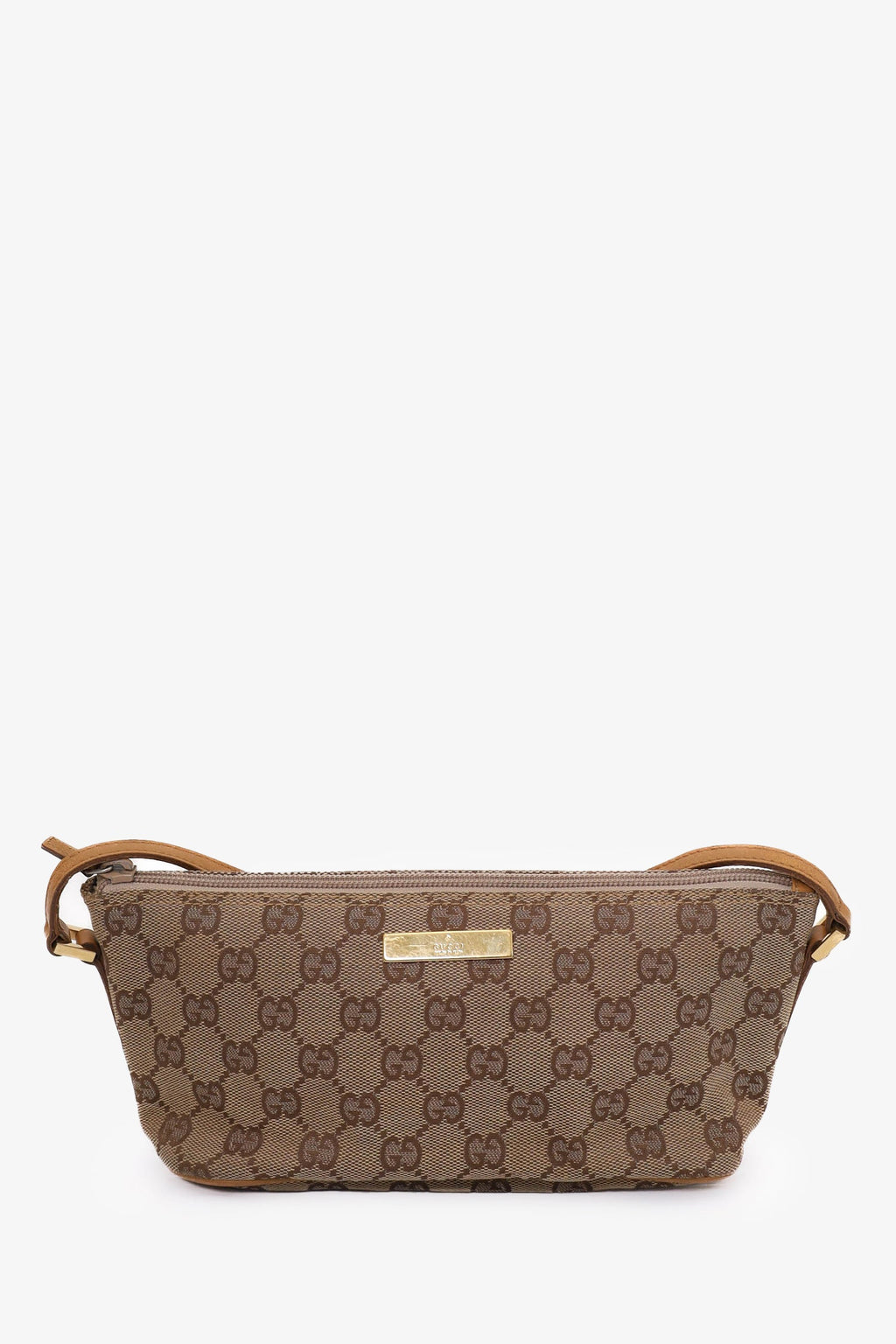 Gucci Beige GG Canvas Boat Pochette