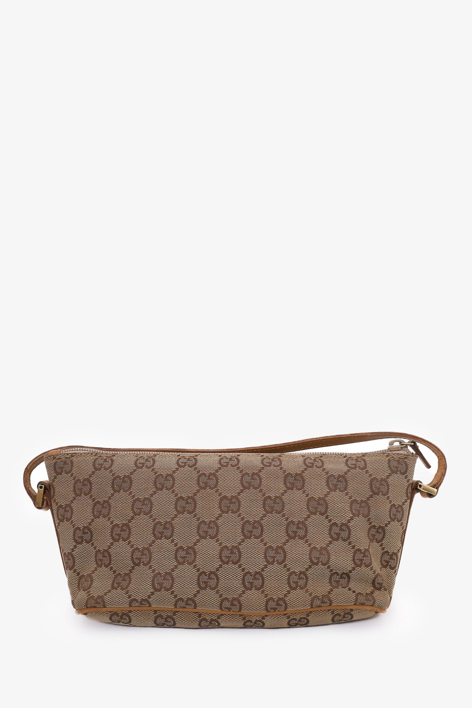 Gucci Beige GG Canvas Boat Pochette