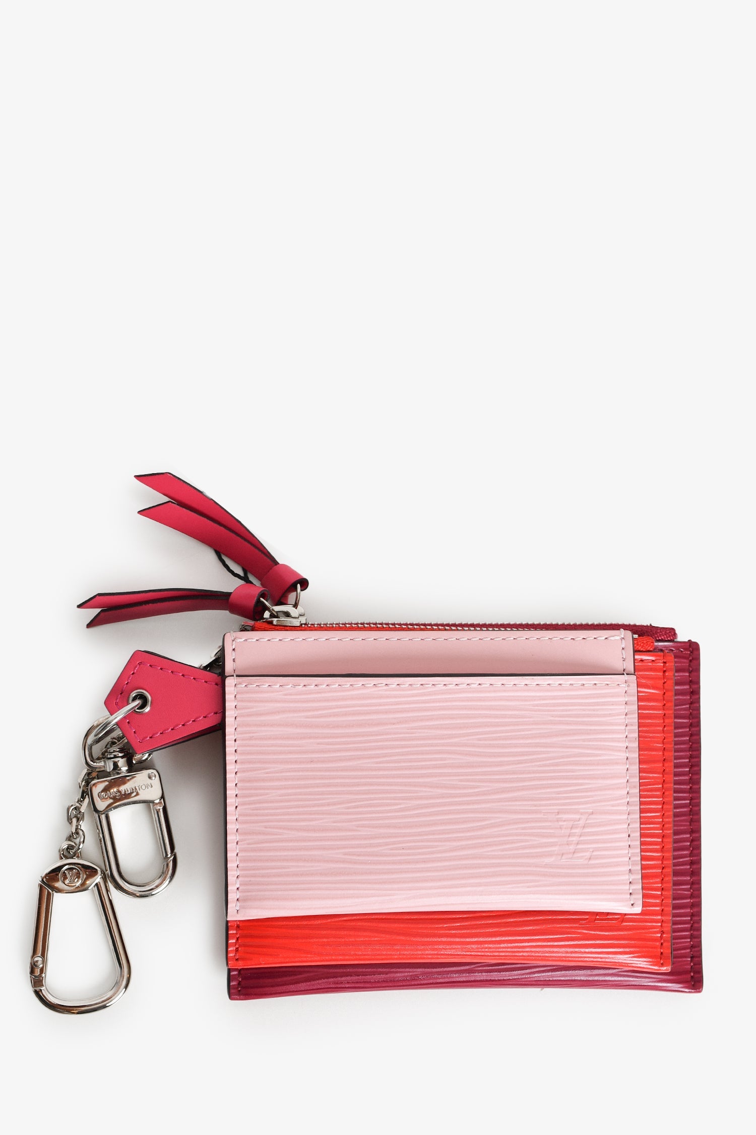 Louis Vuitton Red/Pink Epi Leather Trio Coin Pouch