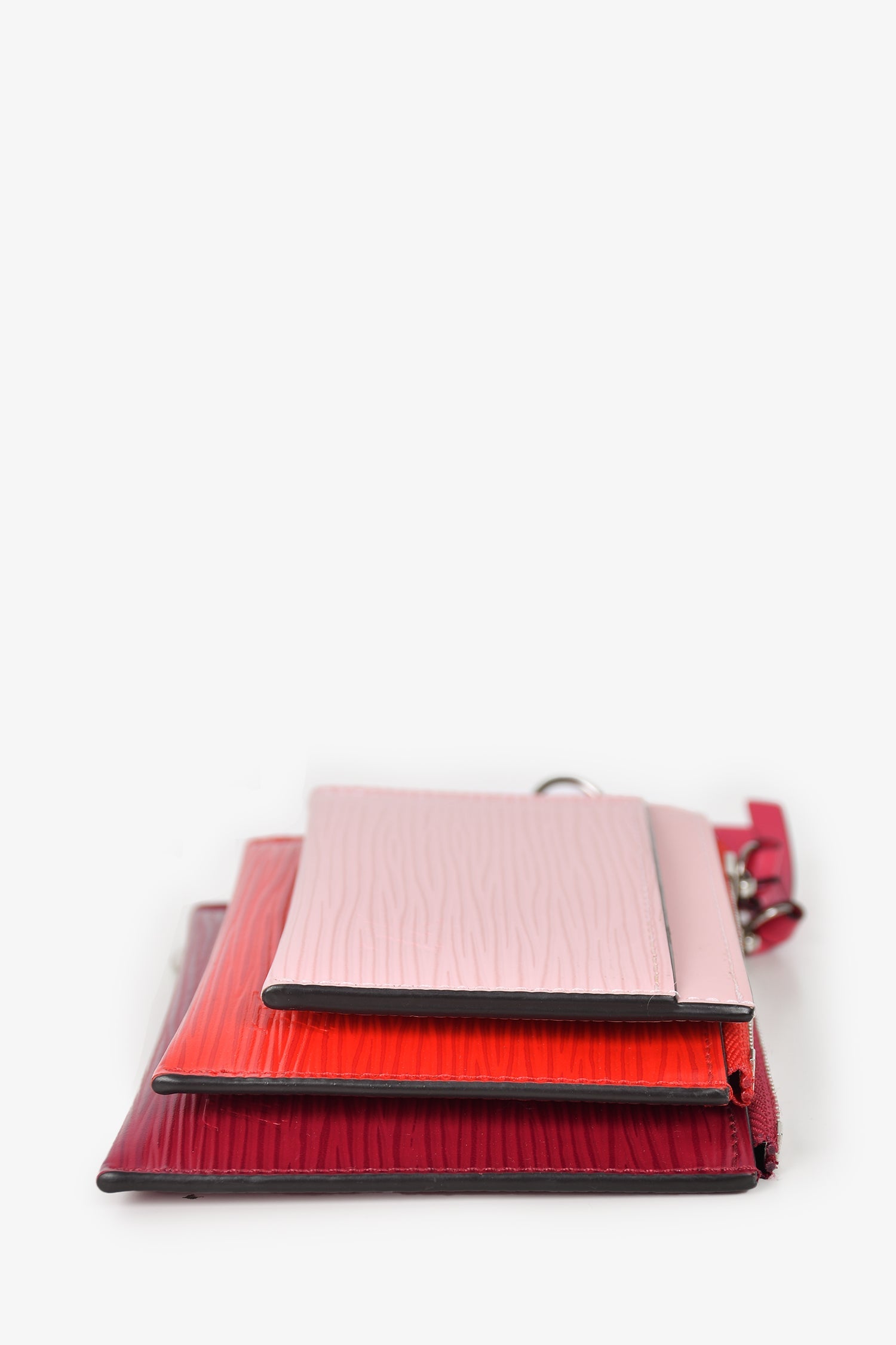 Louis Vuitton Red/Pink Epi Leather Trio Coin Pouch