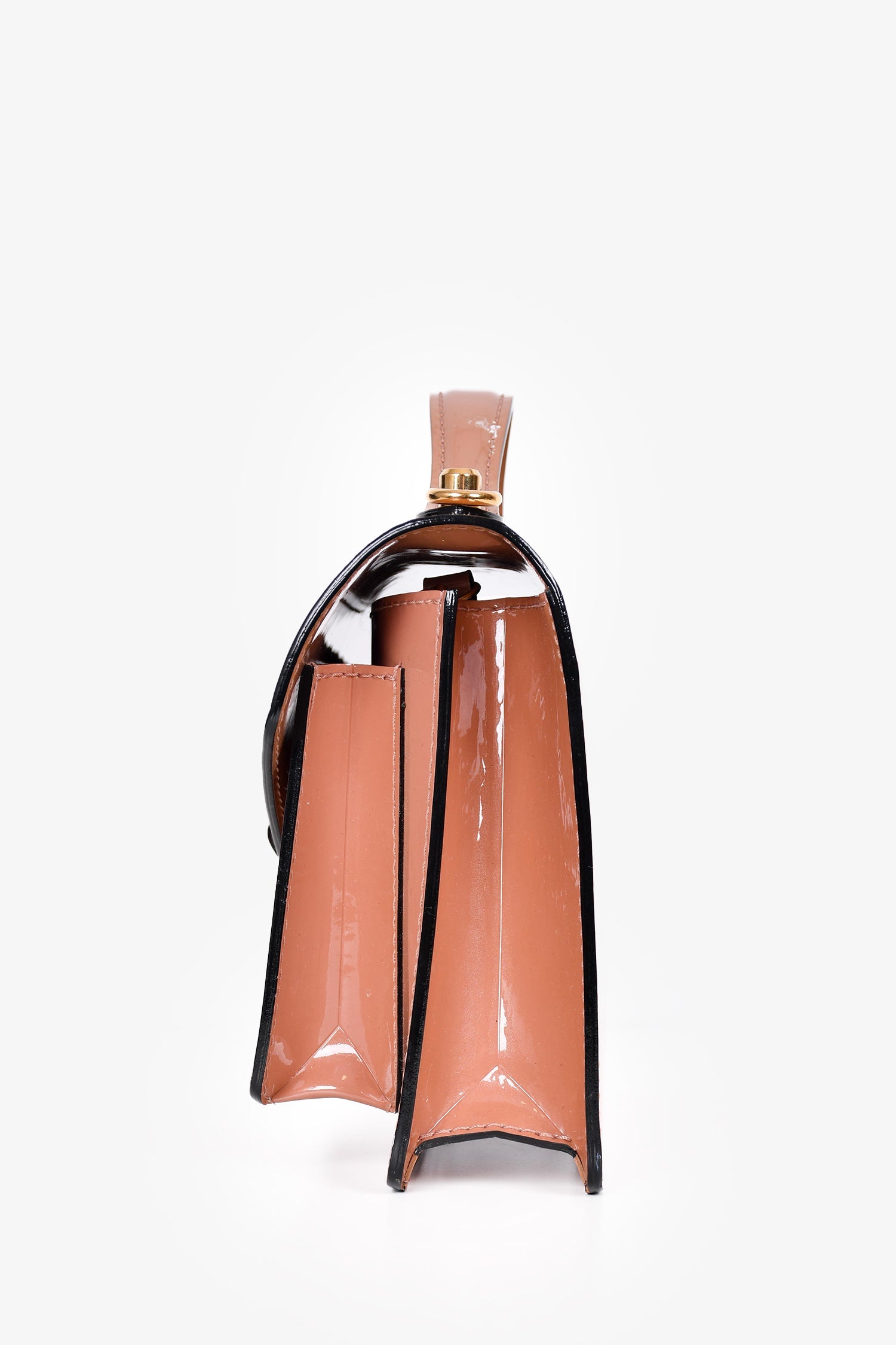 Louis Vuitton 2013 Beige Patent Leather Vernis Monceau BB with Strap