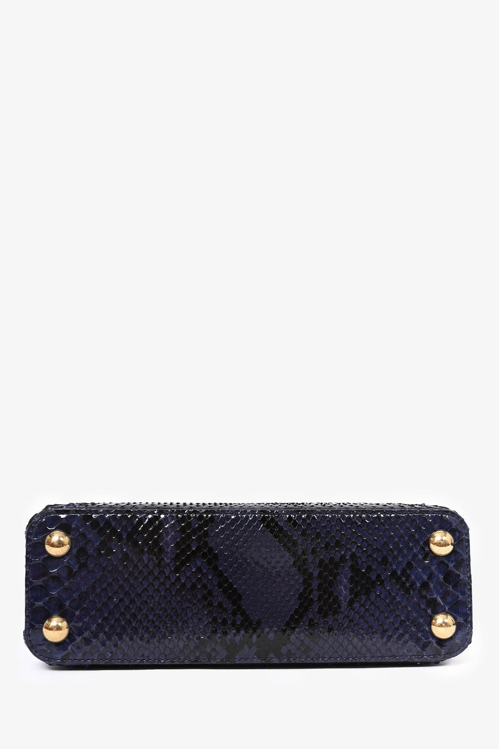 Louis Vuitton Navy Blue Python Leather Capucines BB Top Handle