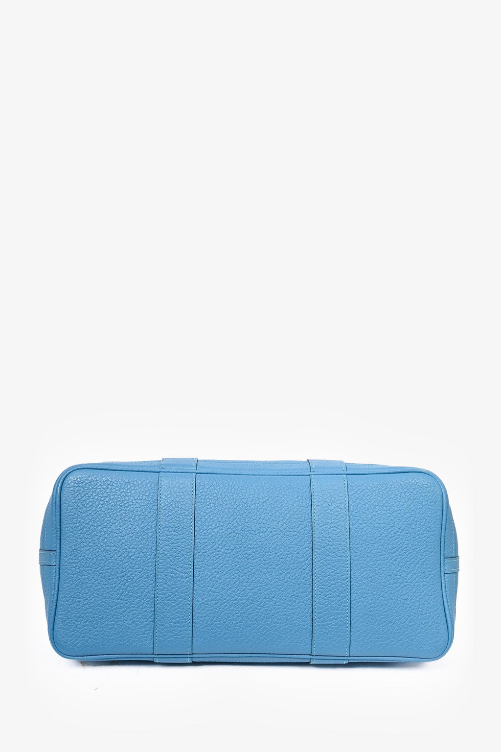 Hermès 2014 Blue Clemence Leather Garden Party Tote