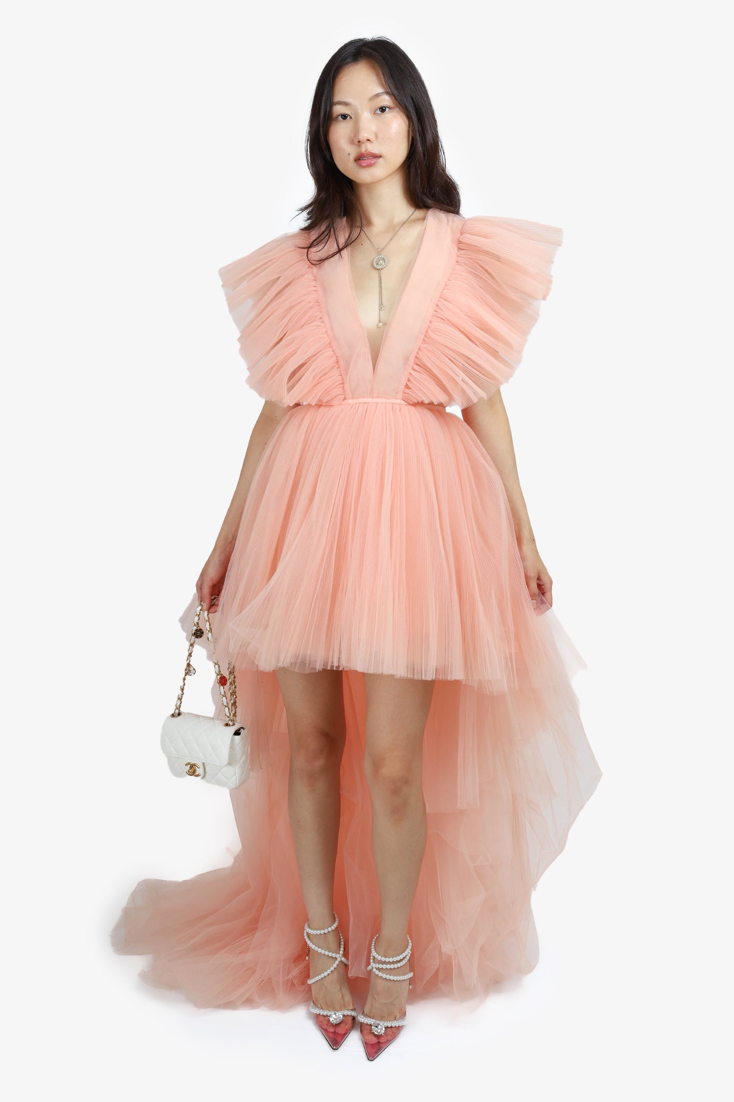 Giambattista Valli x H&M Pink Tulle Gown Size 36