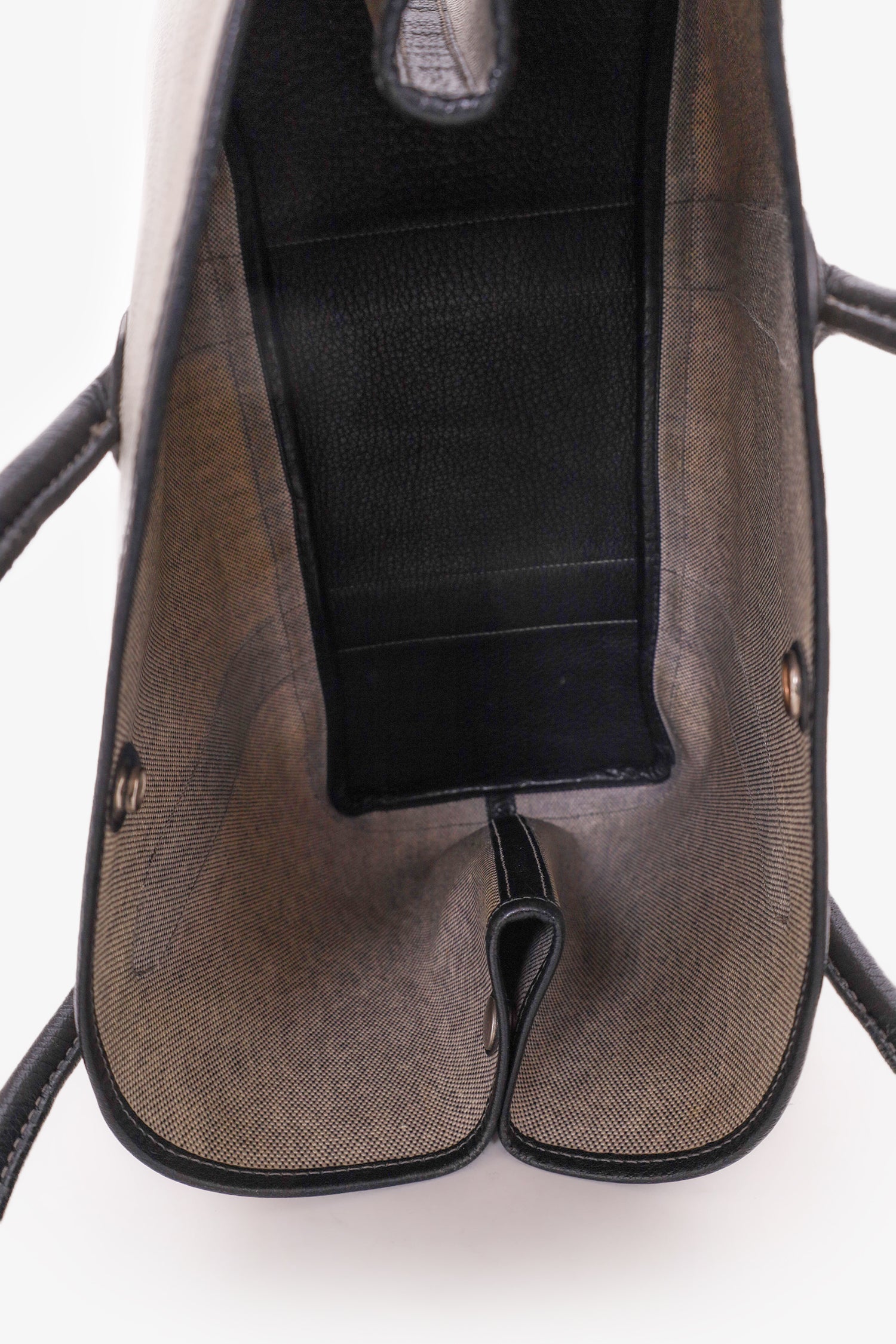 Hermès 2002 Beige/Black Coated Canvas/Leather Garden Party 36