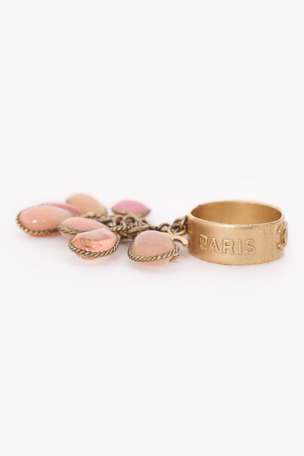 Pre-Loved Chanel™ Coloured Stone CC Ring