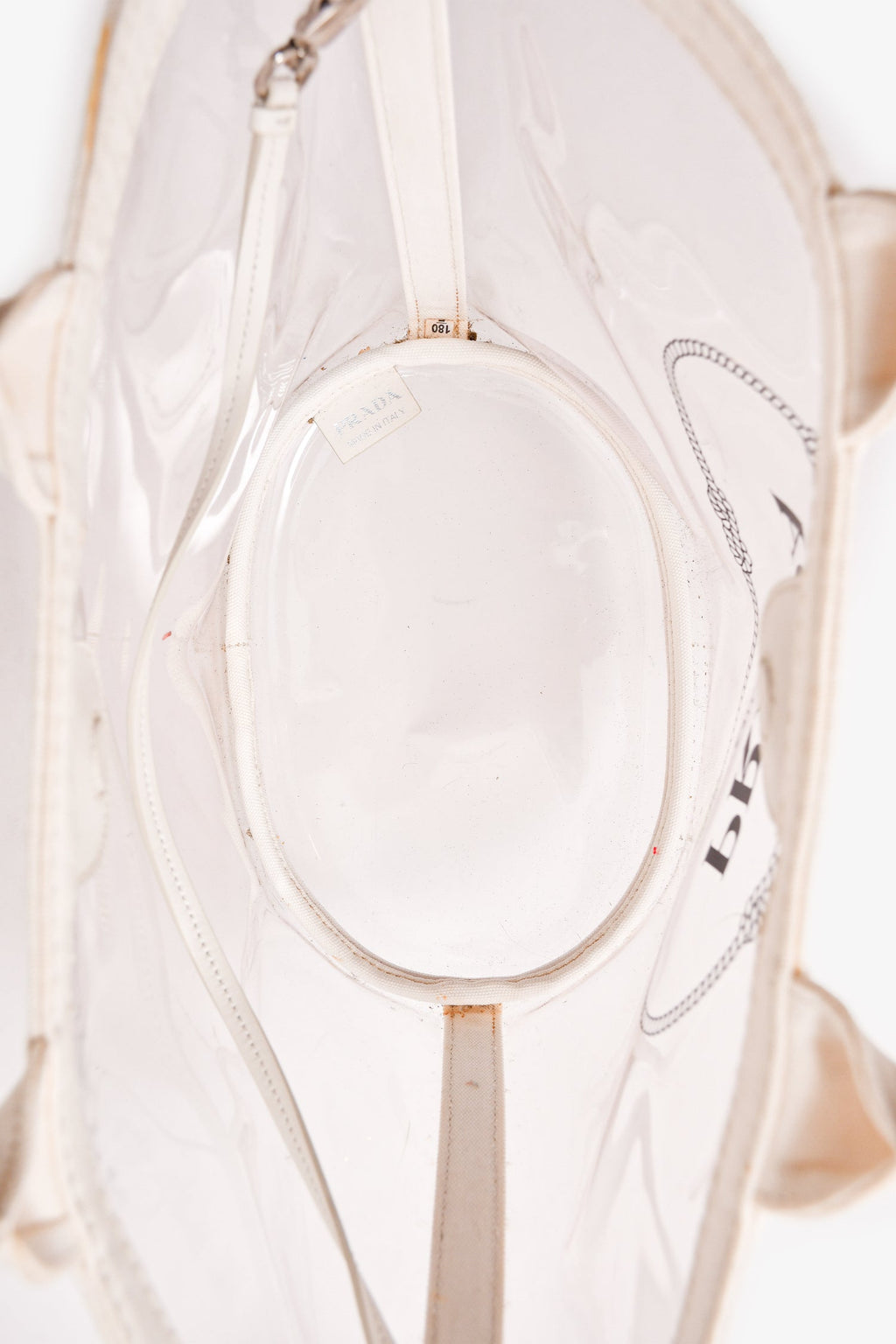 Prada Clear PVC Logo Tote (As Is)