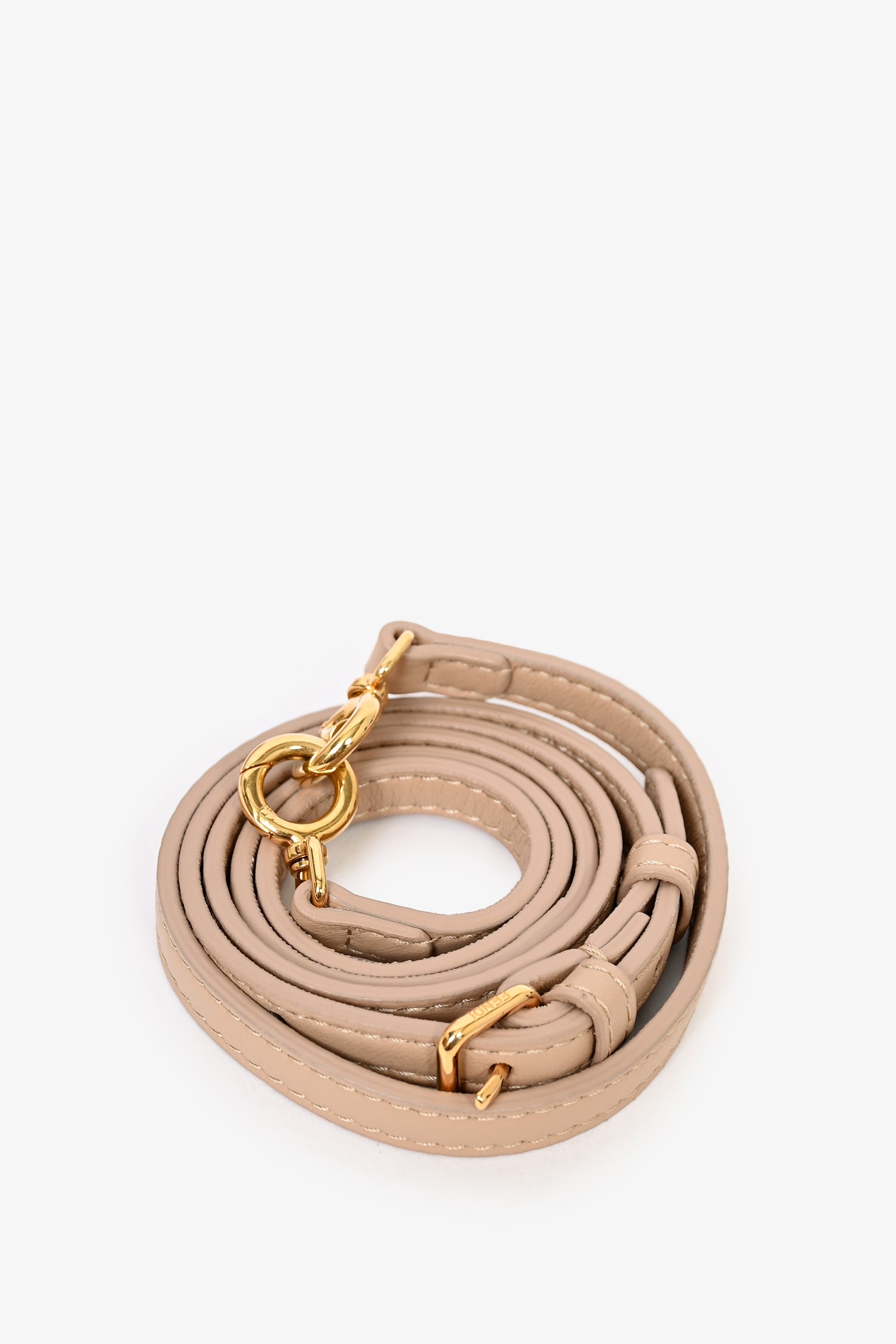 Fendi Pink Shearling Small First Clutch With Strap