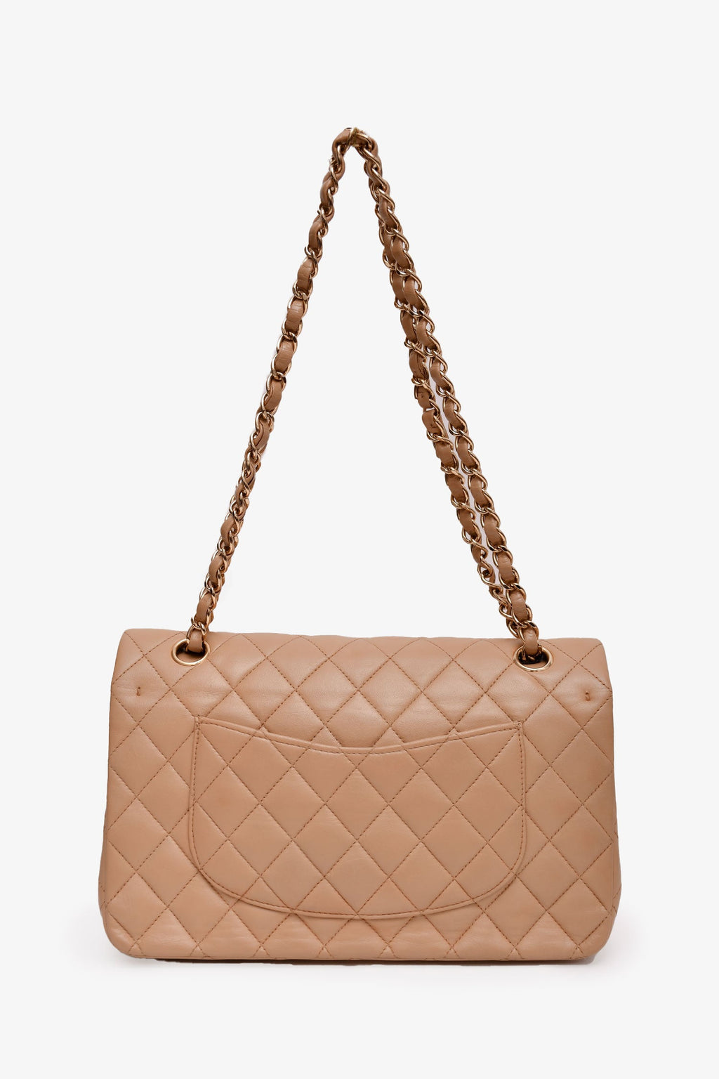 Pre-Loved Chanel™ 2006-08 Beige Leather Medium Double Flap (Refurbished)