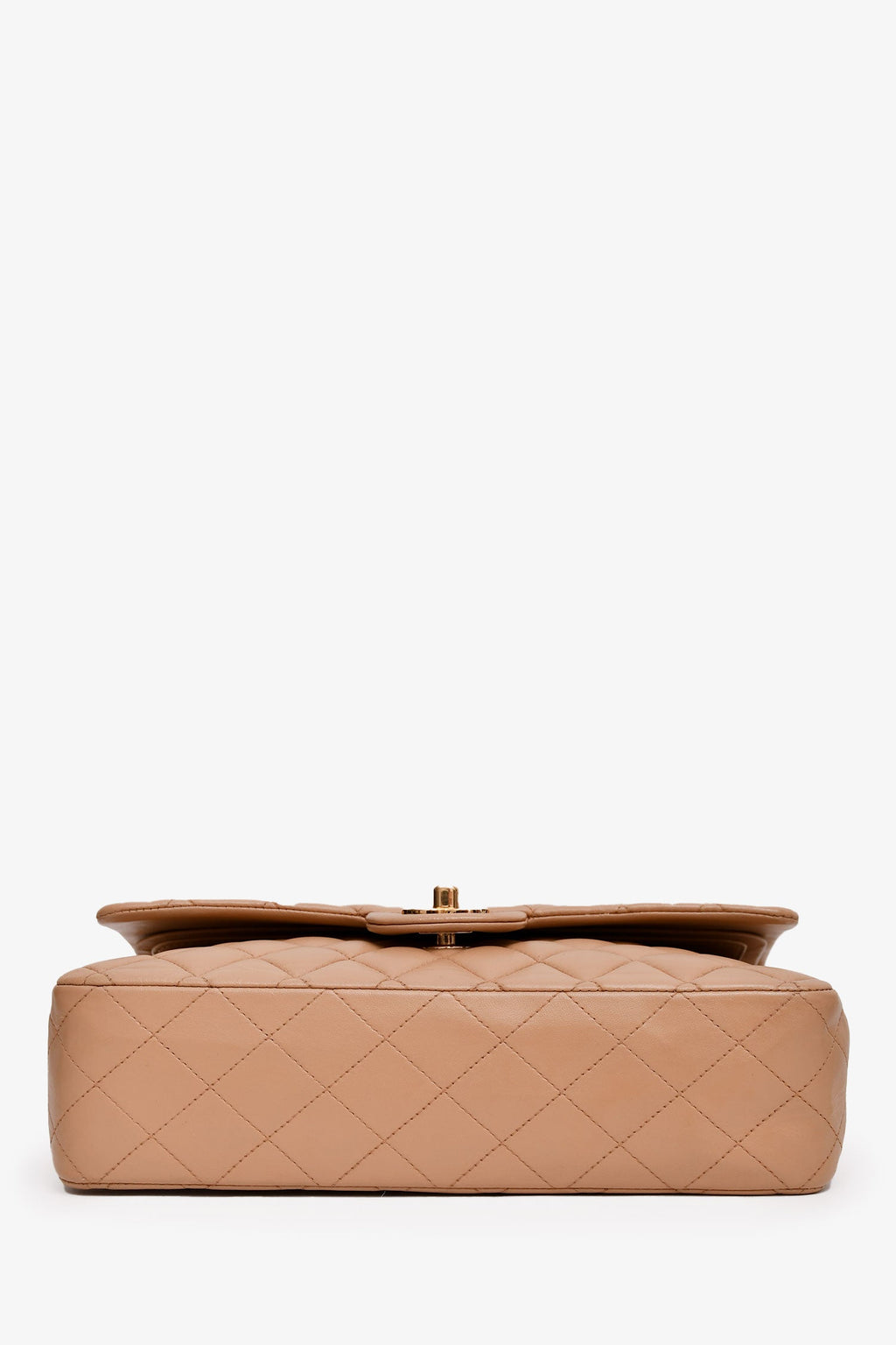 Pre-Loved Chanel™ 2006-08 Beige Leather Medium Double Flap (Refurbished)
