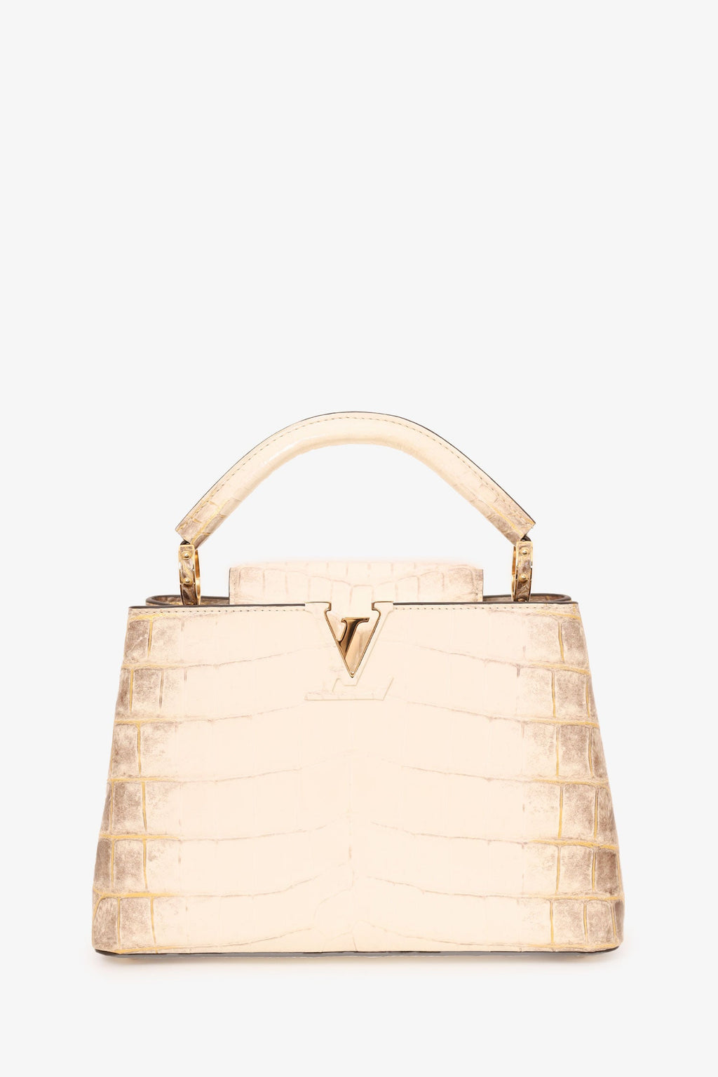 Louis Vuitton 2022 Himalayan Niloticus Crocodile Capucines BB Top Handle 1ith Strap