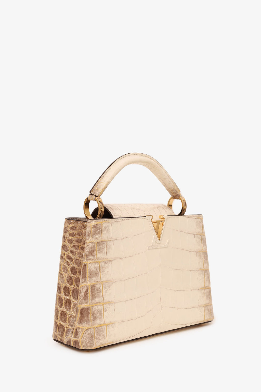 Louis Vuitton 2022 Himalayan Niloticus Crocodile Capucines BB Top Handle 1ith Strap
